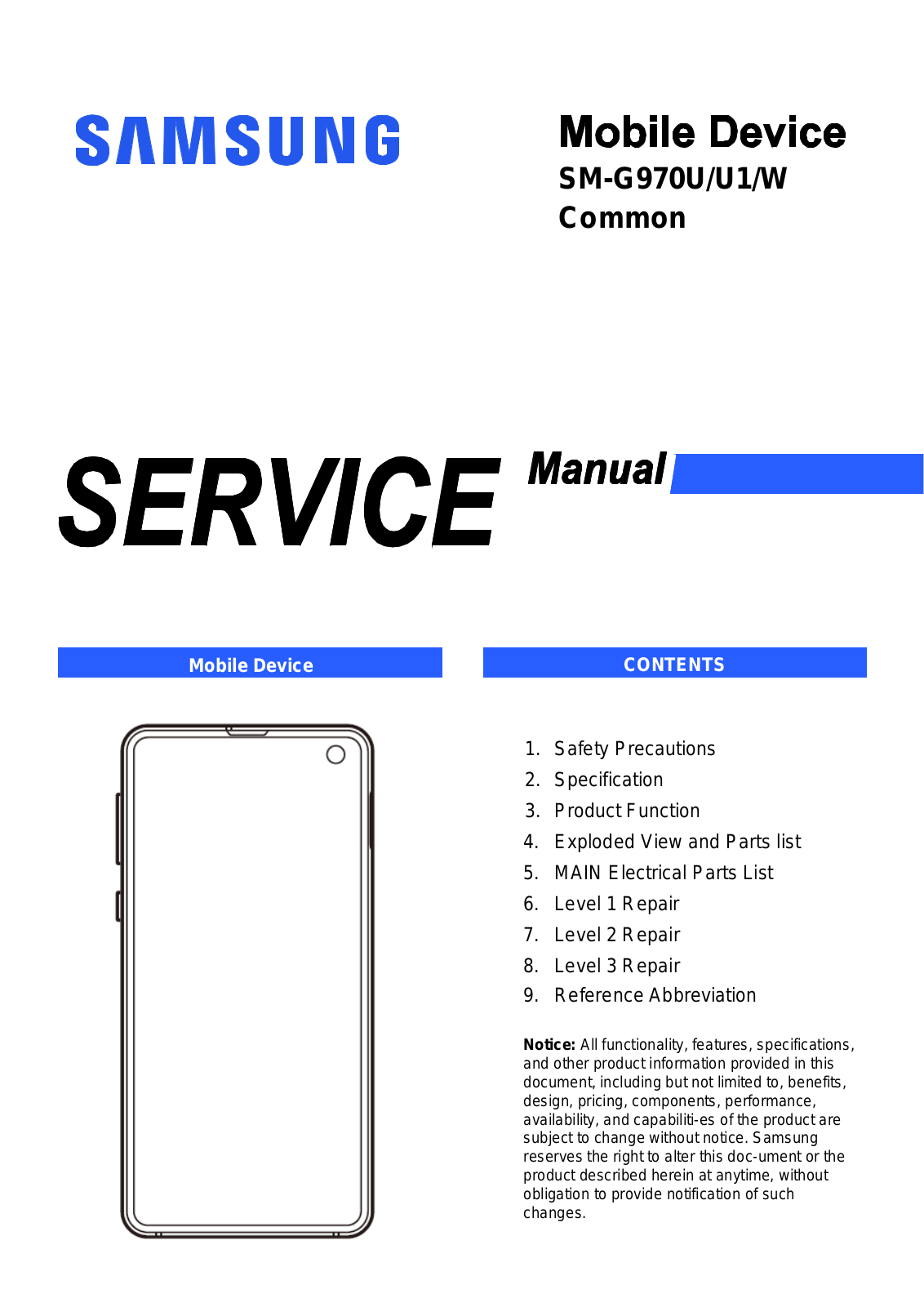 Samsung SM-G970U User manual