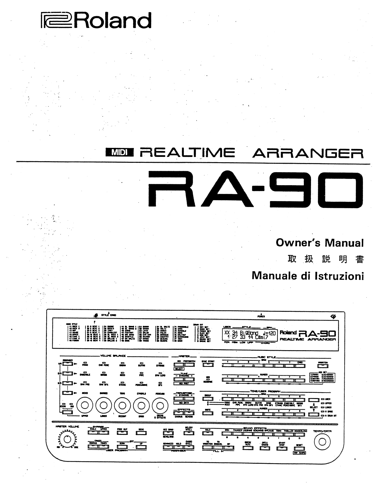 Roland RA-90 User Manual