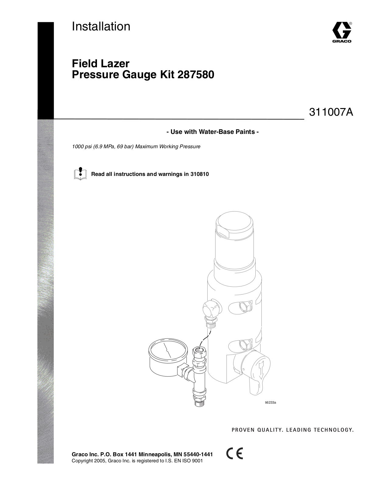 Graco 311007A User Manual