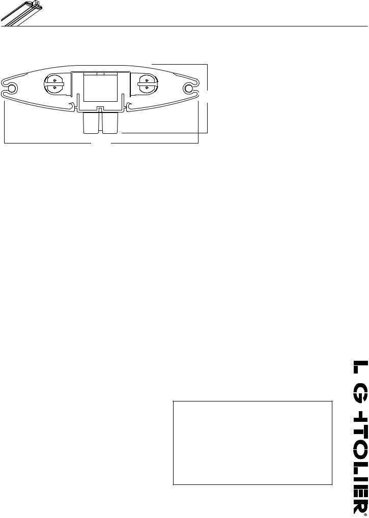 Lightolier F7600 User Manual