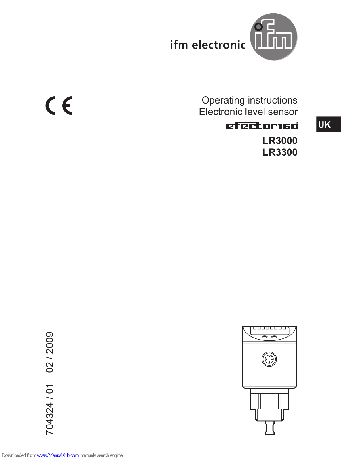 IFM Electronic LR3000, LR3300 Operating Instructions Manual