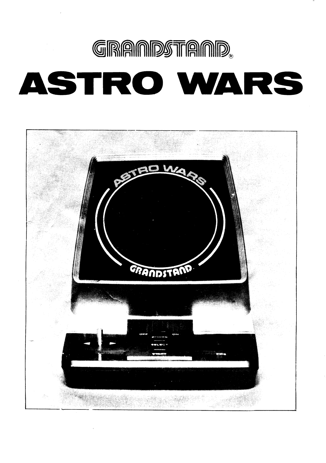 Grandstand Astro Wars User Guide