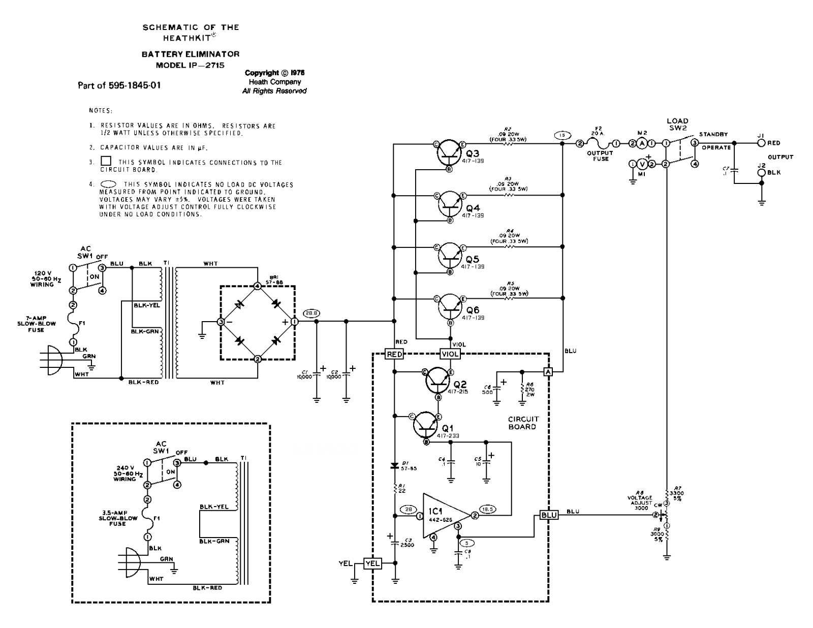 Heath Company IP-2715 Schematic