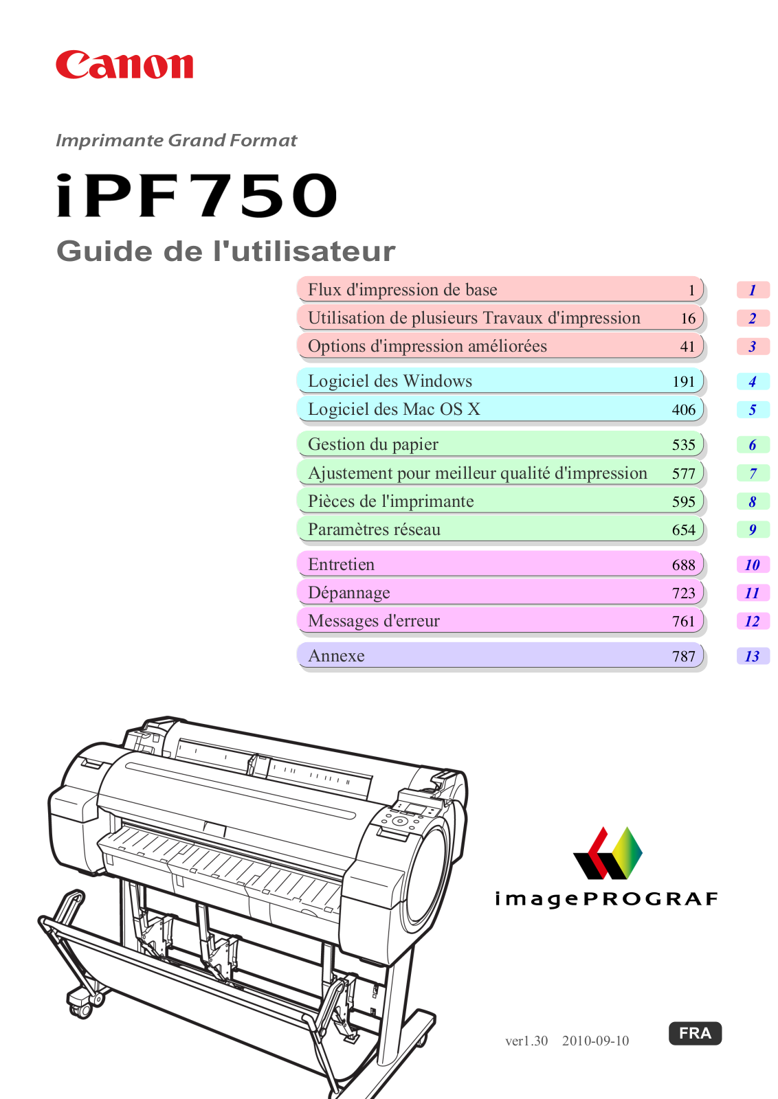 CANON Ipf750 User Manual