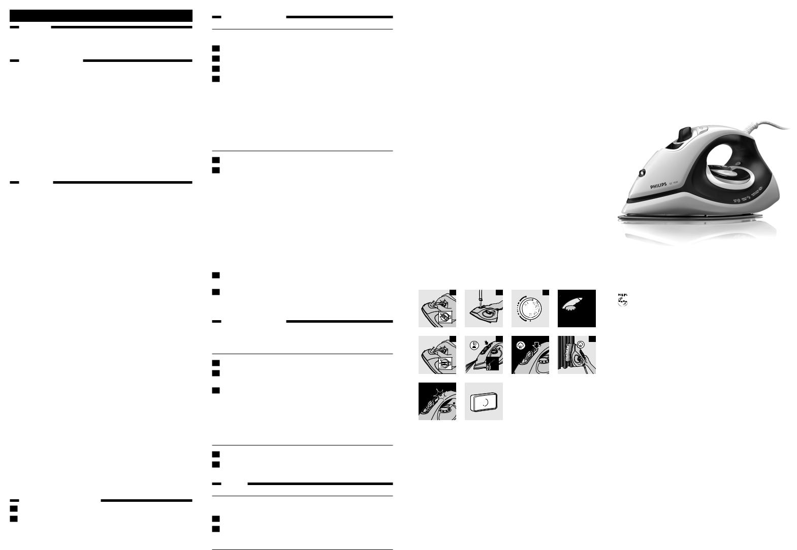 Philips RI1800, RI1700 User Manual