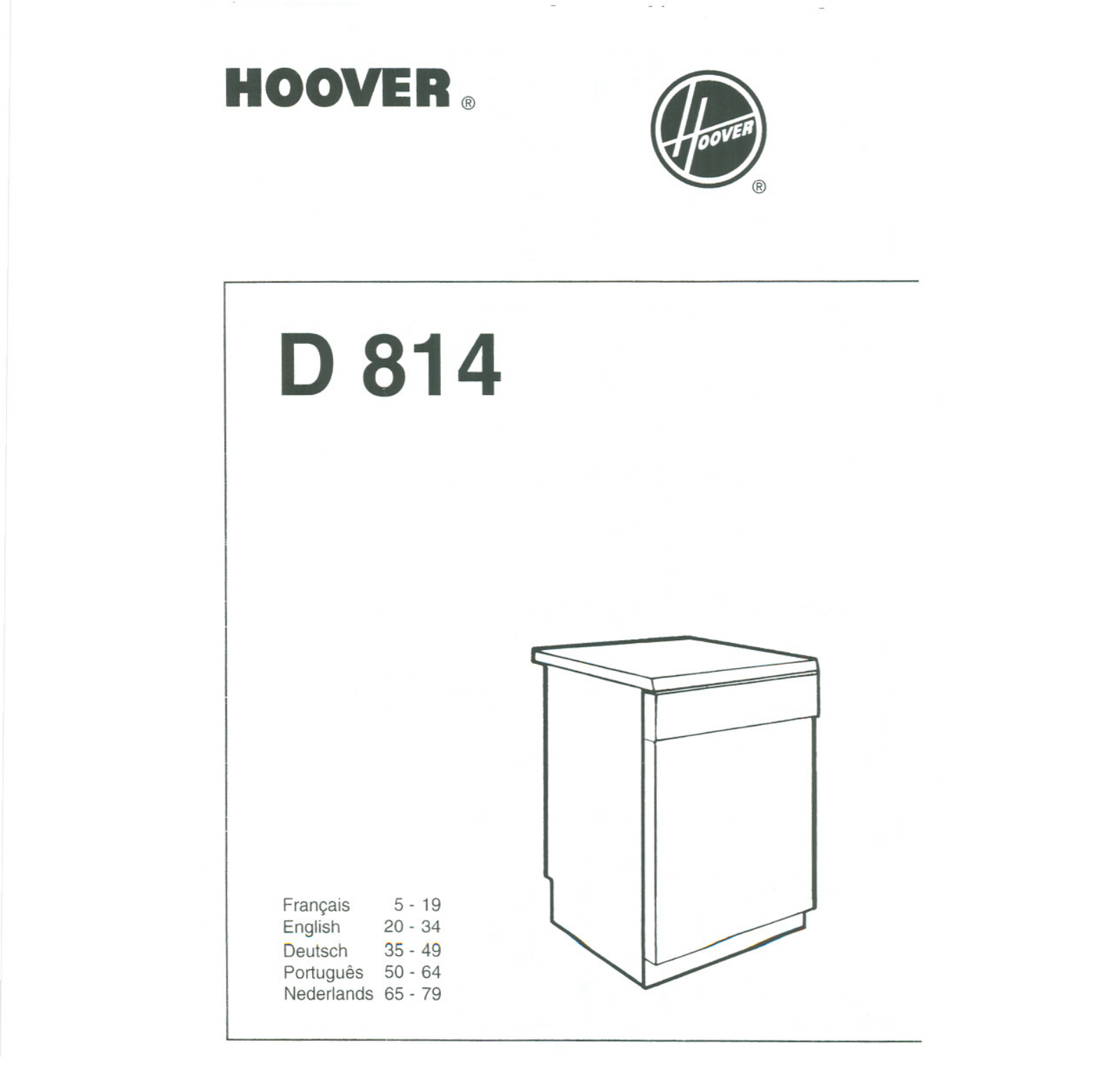 HOOVER D814 User Manual