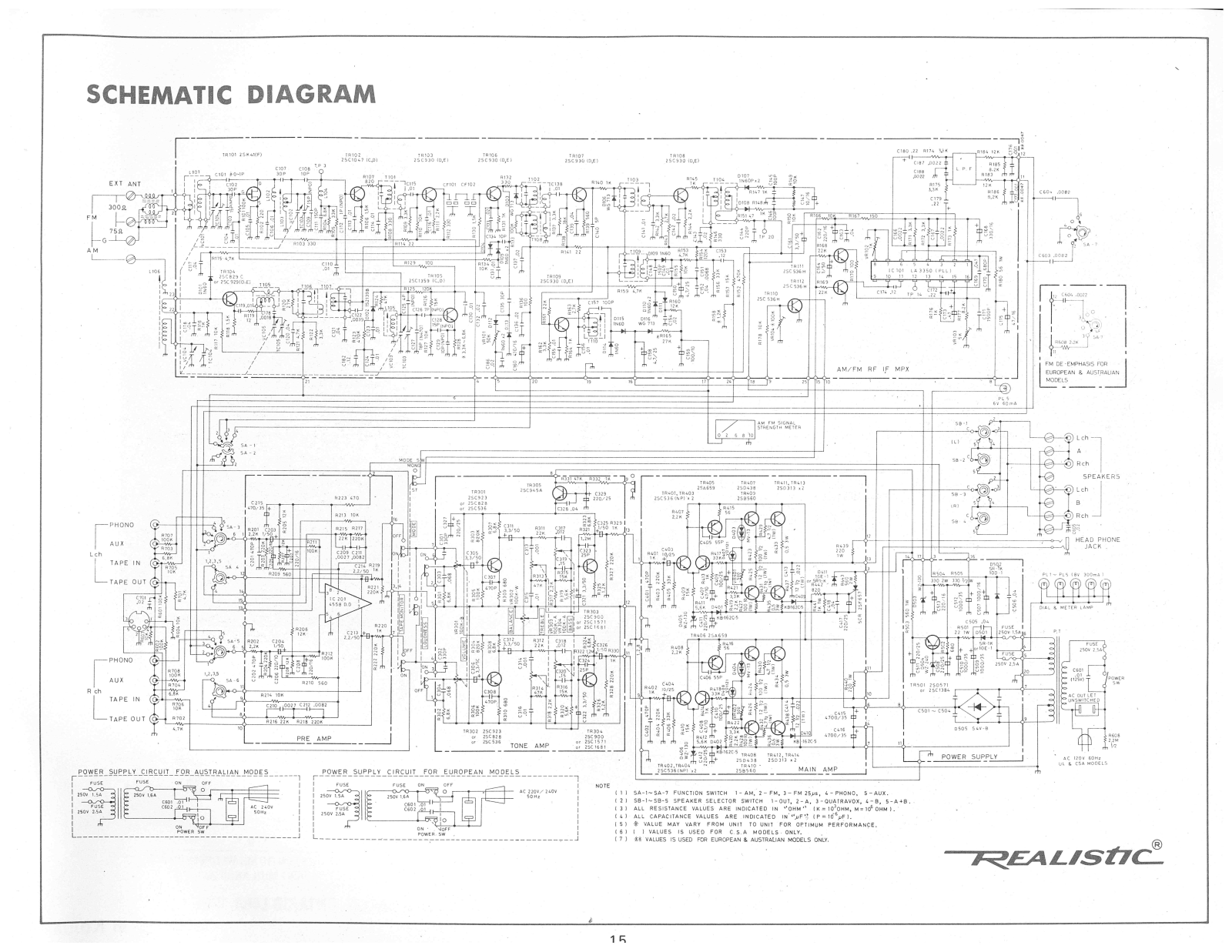 Realistic STA-64B Schematic - ManualMachine.com