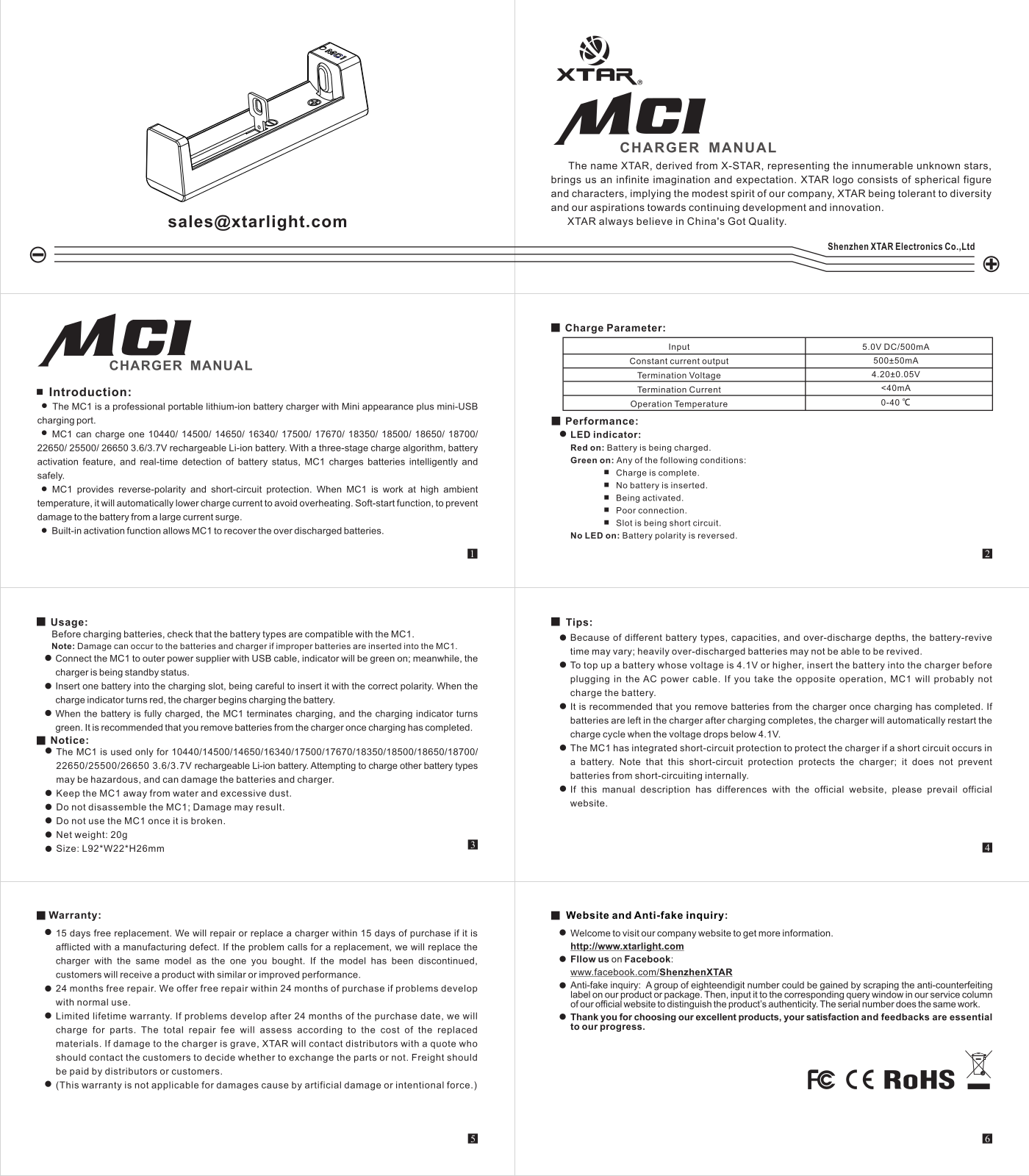 Xstar MC1 User guide - ManualMachine.com