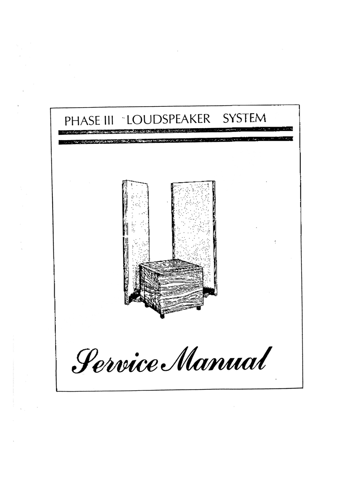 Phase Linear Phase-III Service Manual