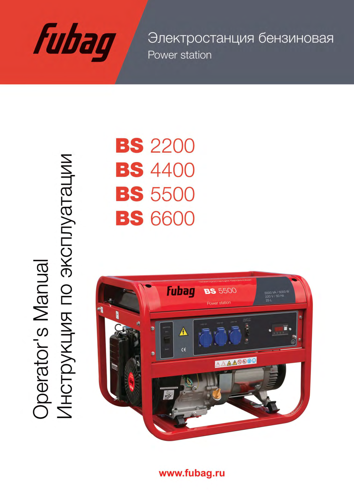 Fubag BS 6600, BS 4400, BS 5500, BS 2200 User Manual