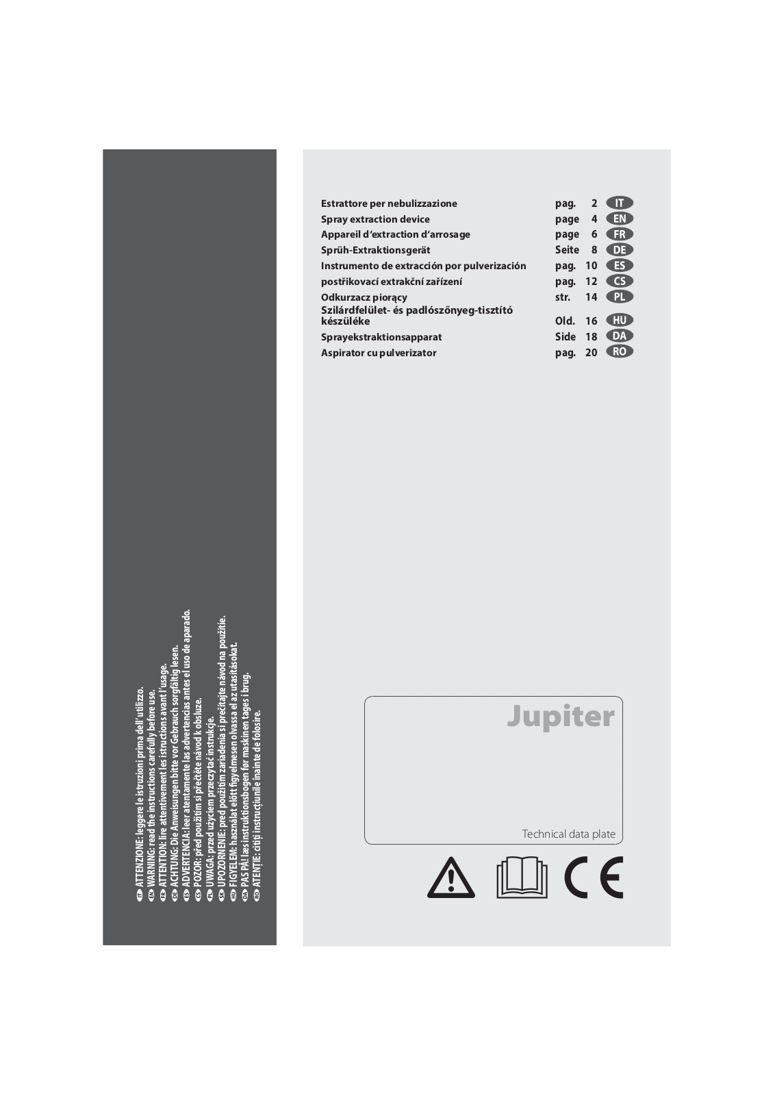 LAVOR Jupiter User guide - ManualMachine.com