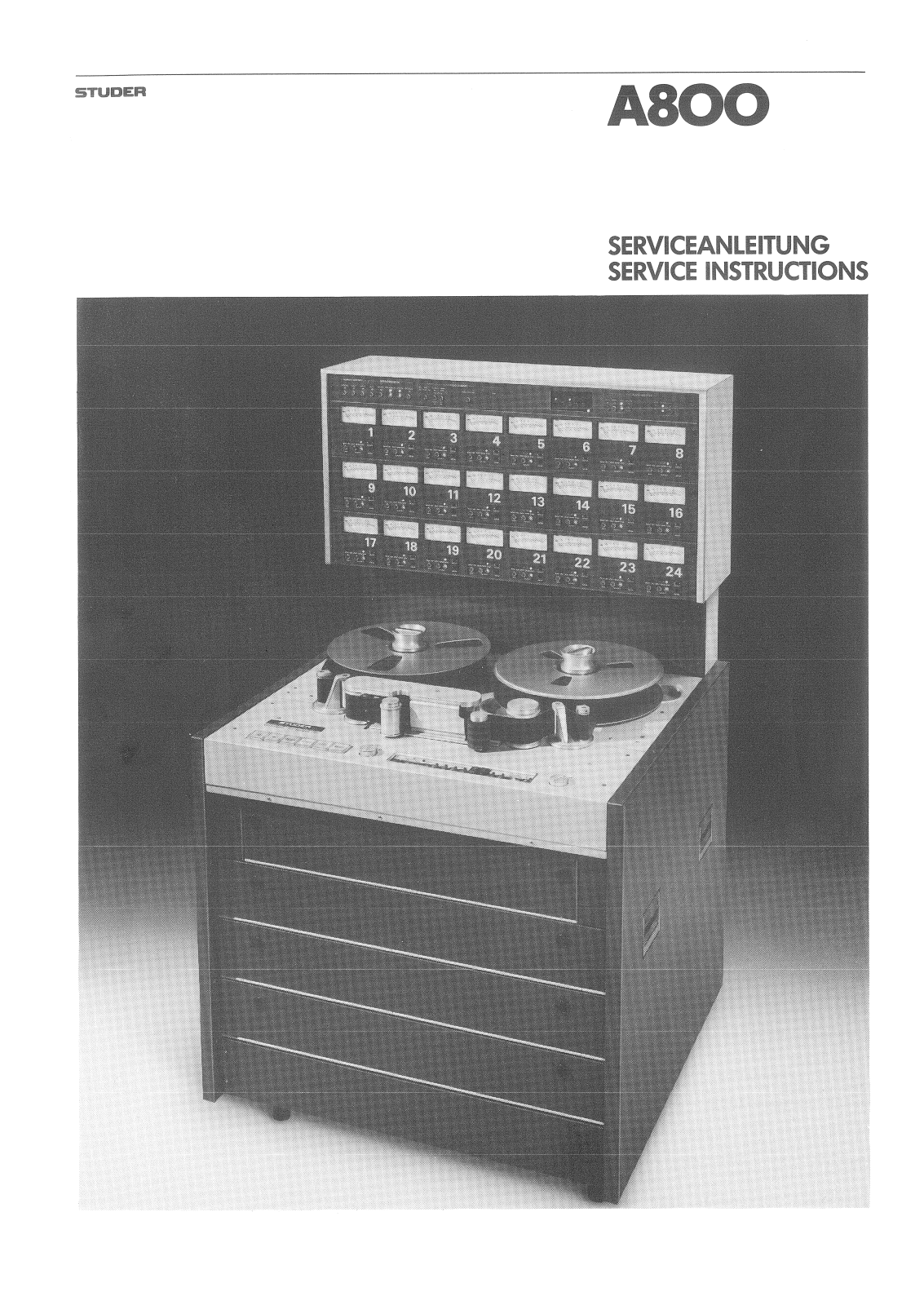 Studer A-800 Service manual