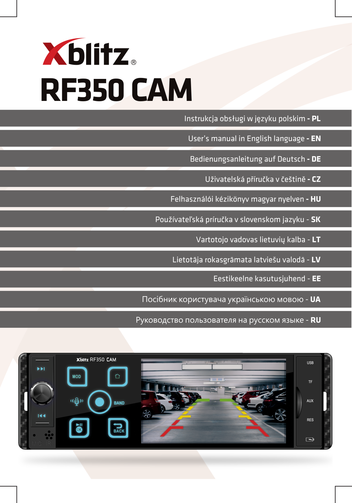 XBLITZ RF350 CAM User guide - ManualMachine.com