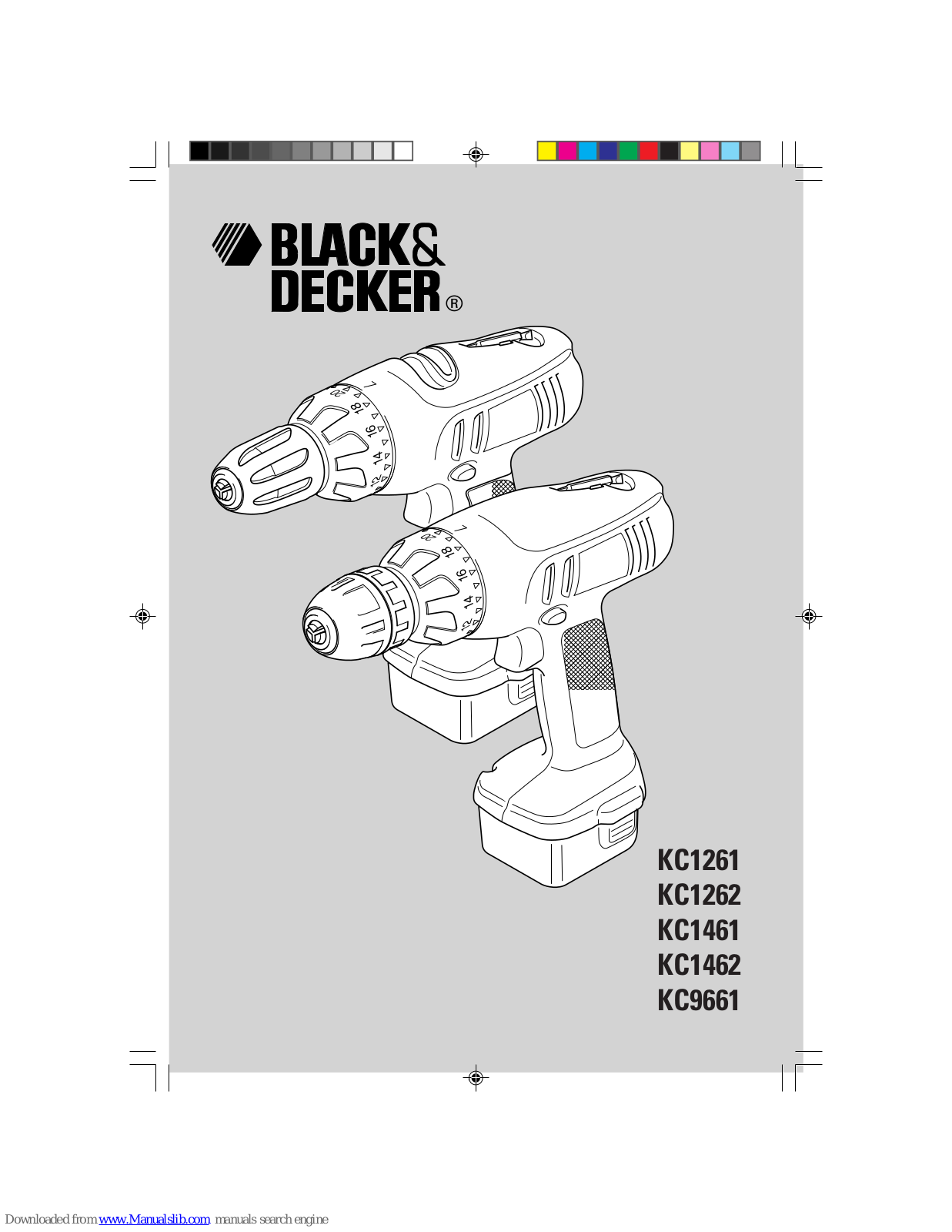 Black & Decker KC1261, KC1262, KC1462 User Manual