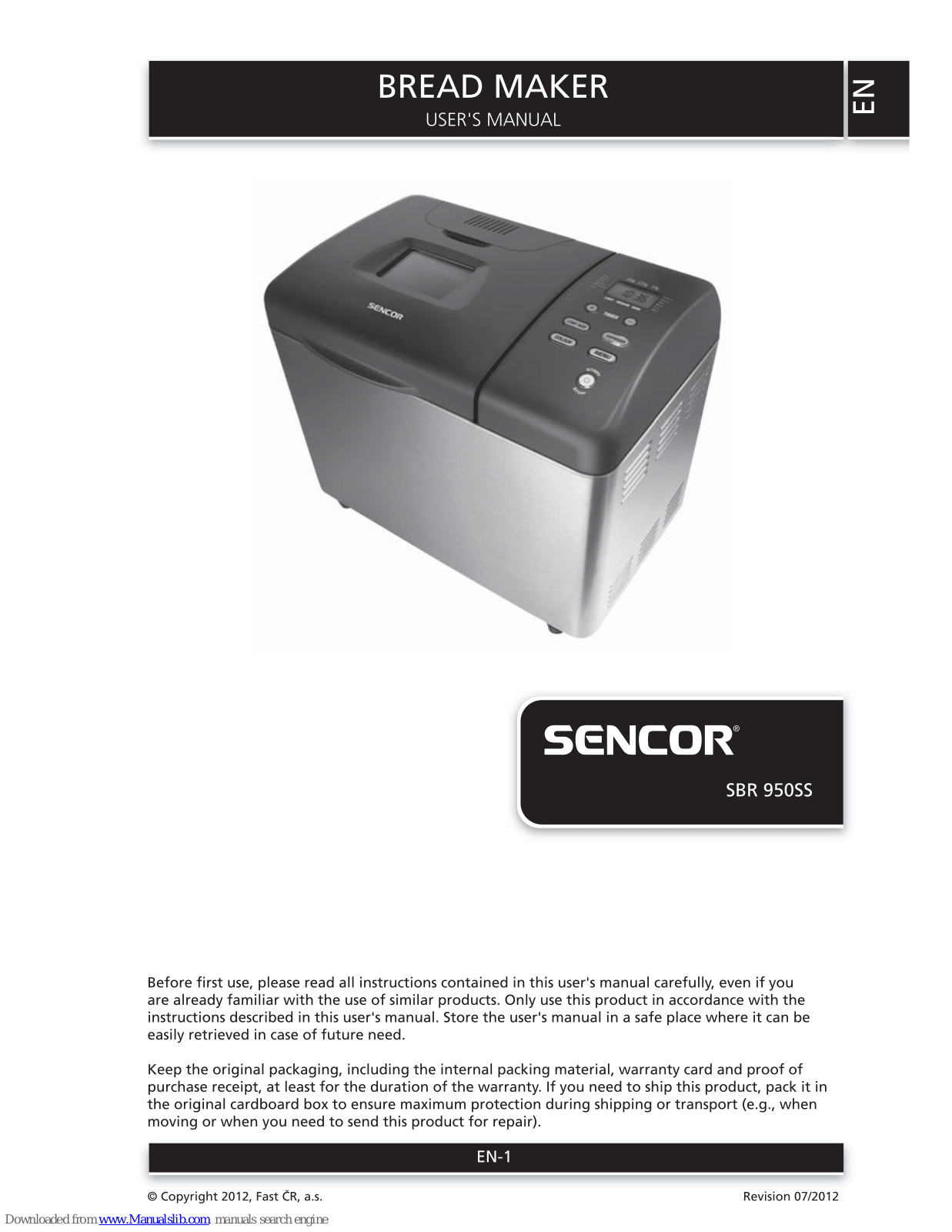 Sencor SBR 95055 User Manual - ManualMachine.com