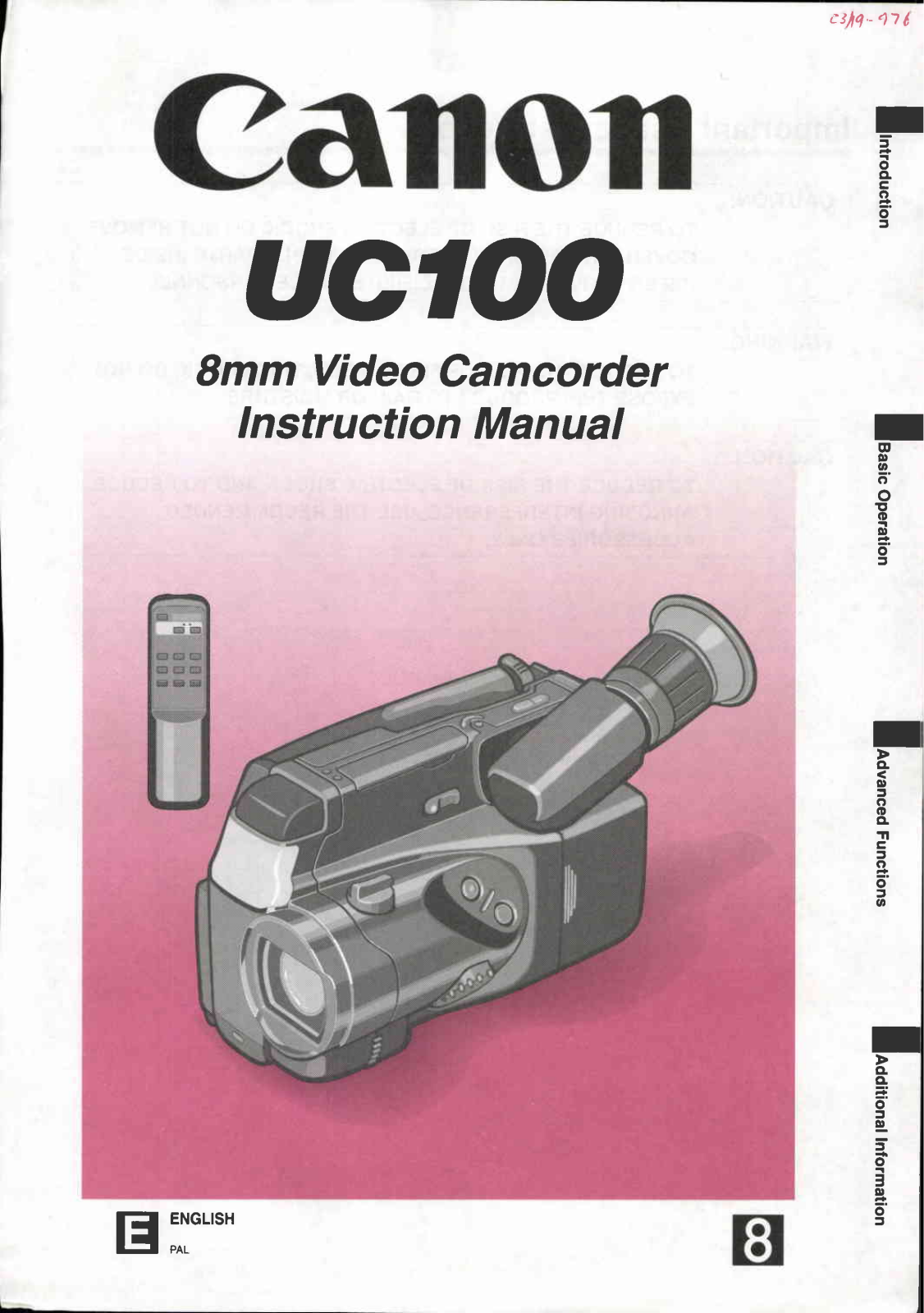 Canon UC 100 User Manual