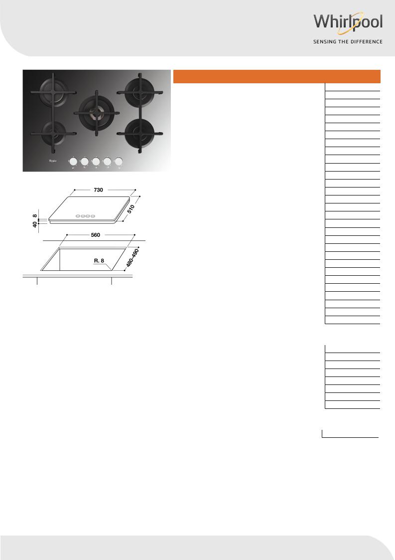 Whirlpool AKT 8000/MR Product information