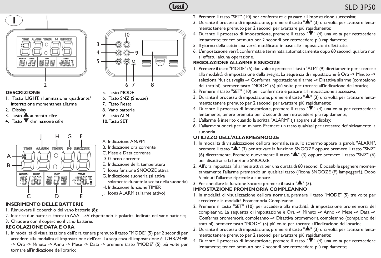 Trevi SLD 3P50 User guide - ManualMachine.com