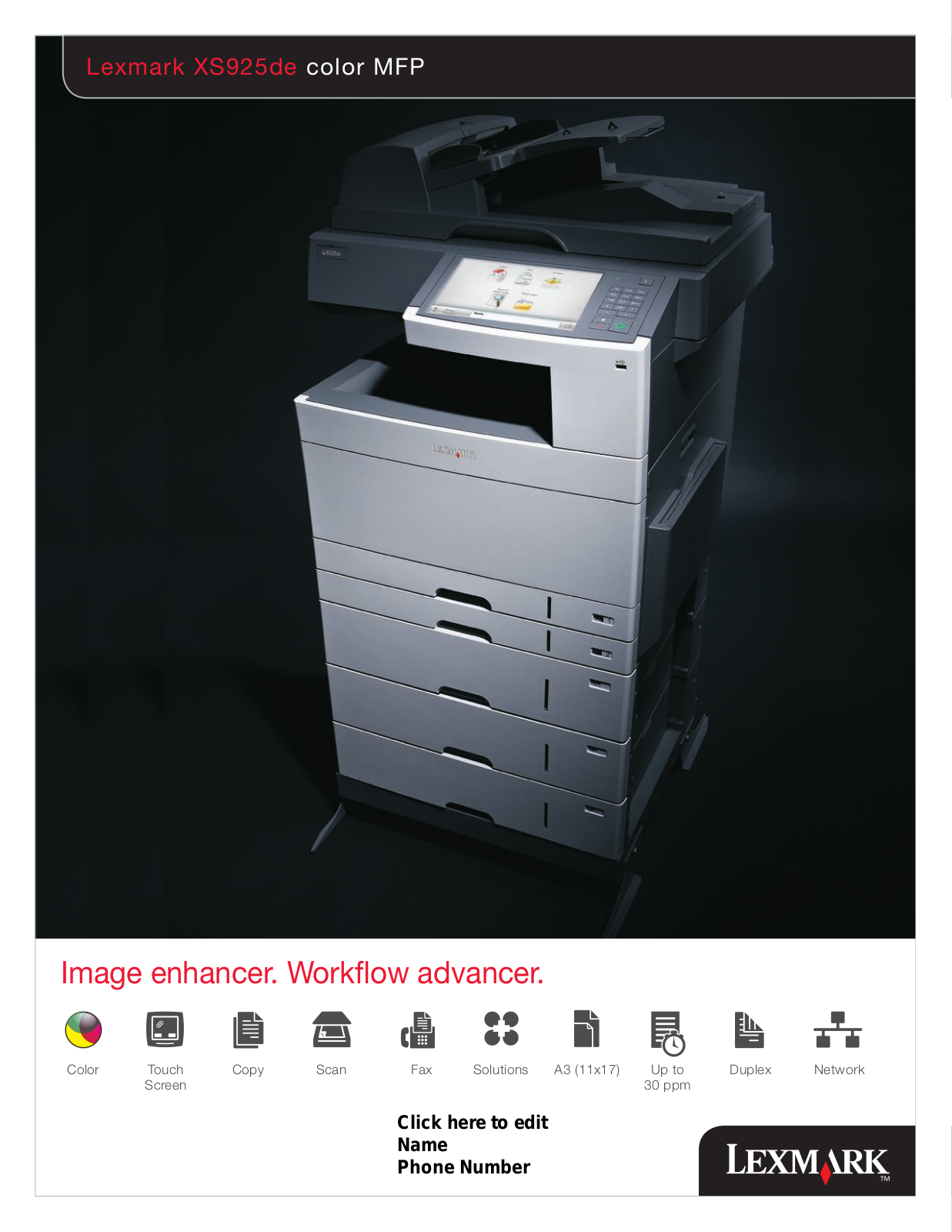 Lexmark XS925de User Manual