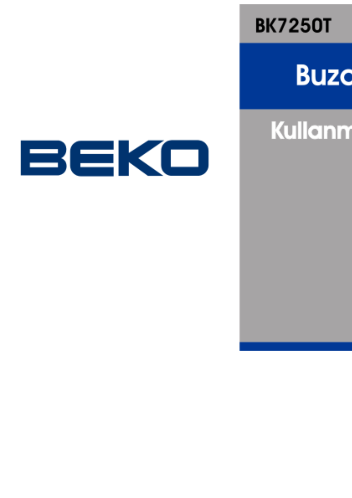 Beko BK7250T User manual