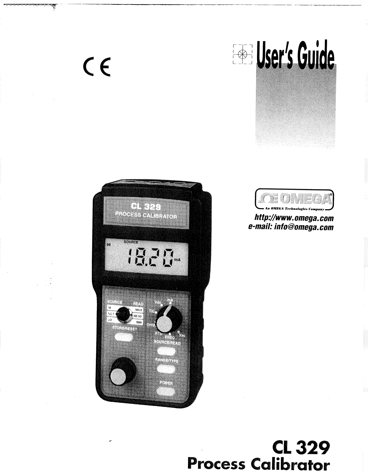 Omega Products CL329 Installation  Manual