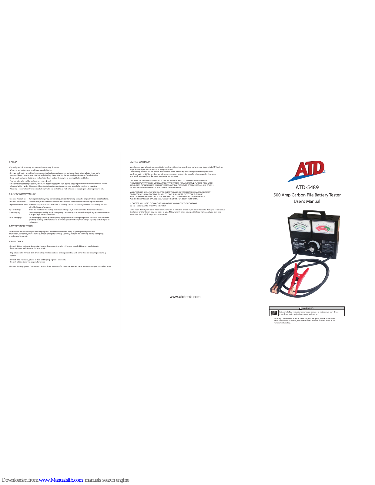 ATD Tools 5489 User Manual