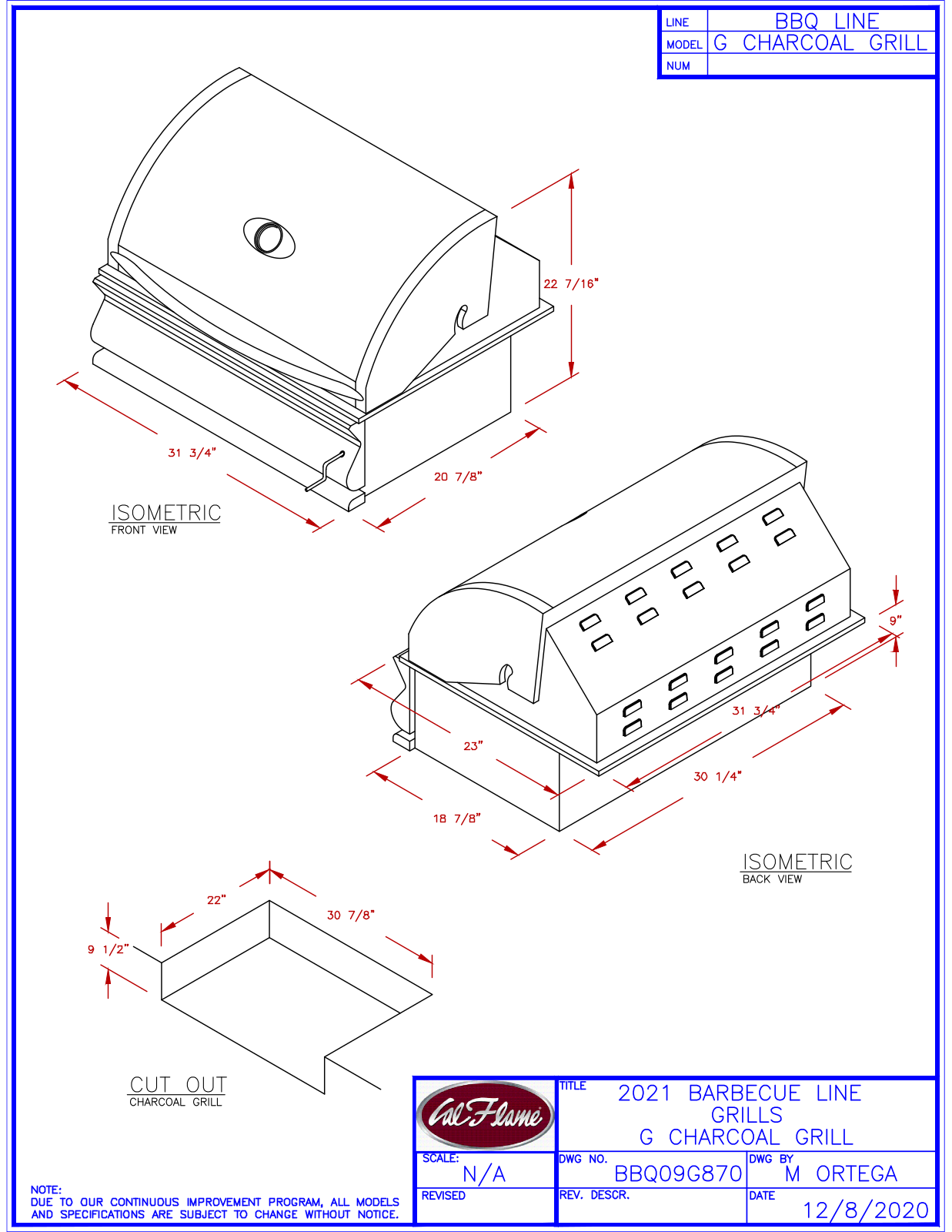 Cal Flame FMN1012 Specifications - ManualMachine.com