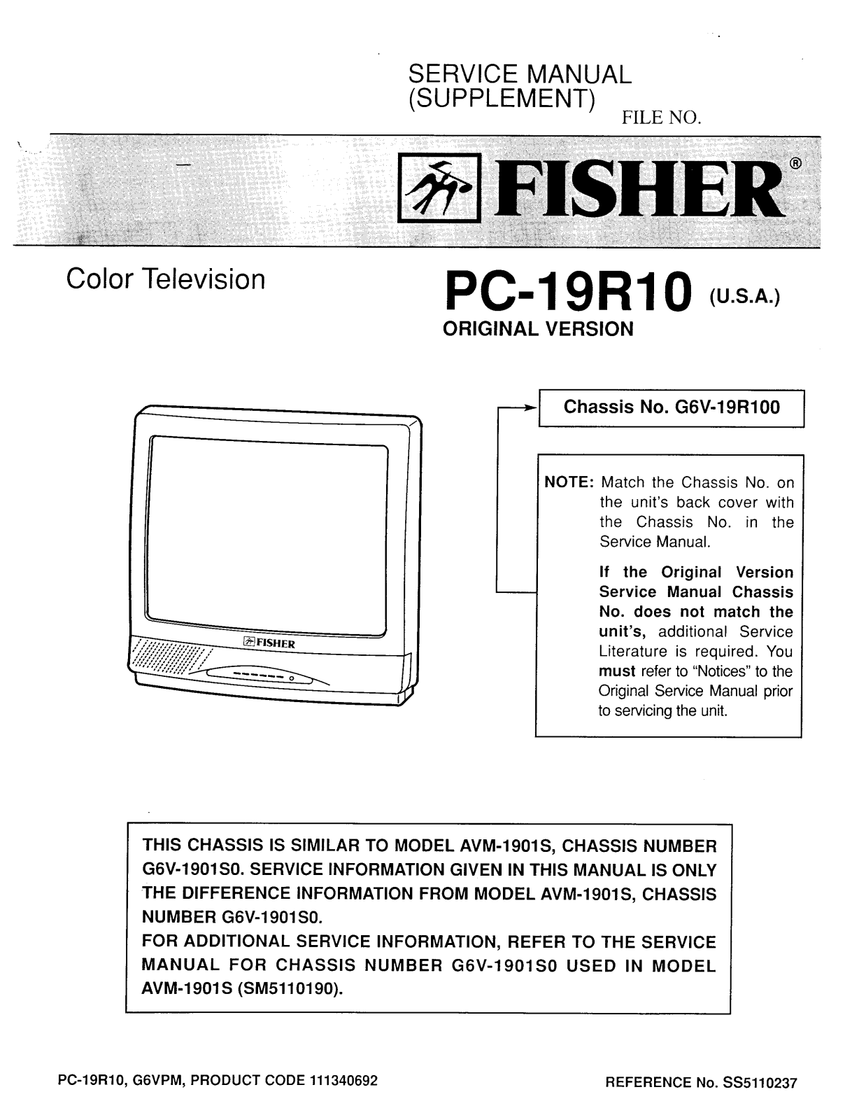 Fisher pc19r10 schematic