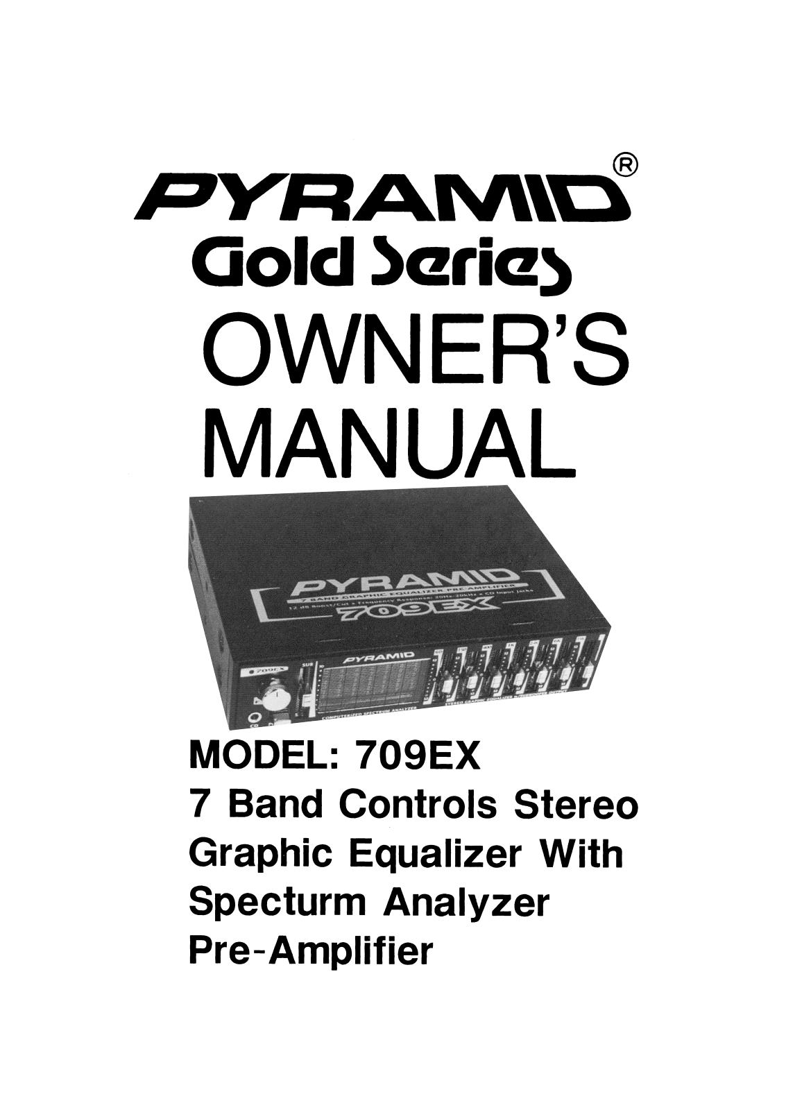 Pyramid Car Audio 709EX User Manual