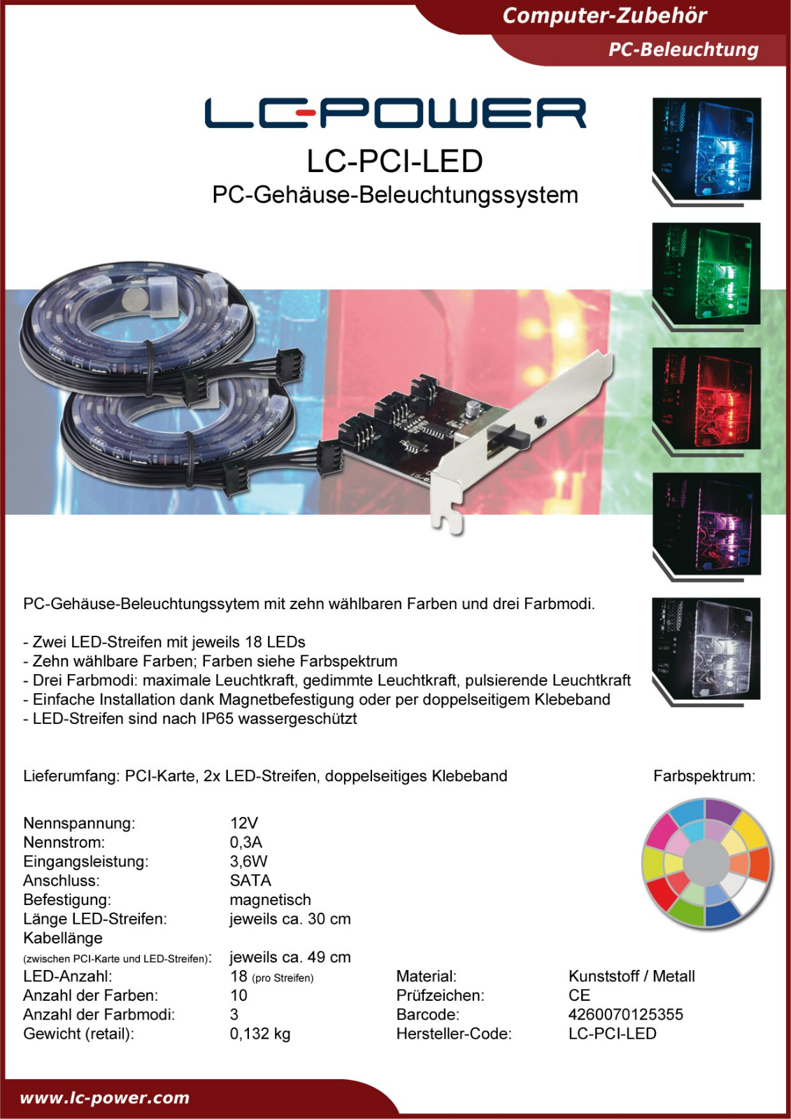 LC-Power LC-PCI-LED User Manual