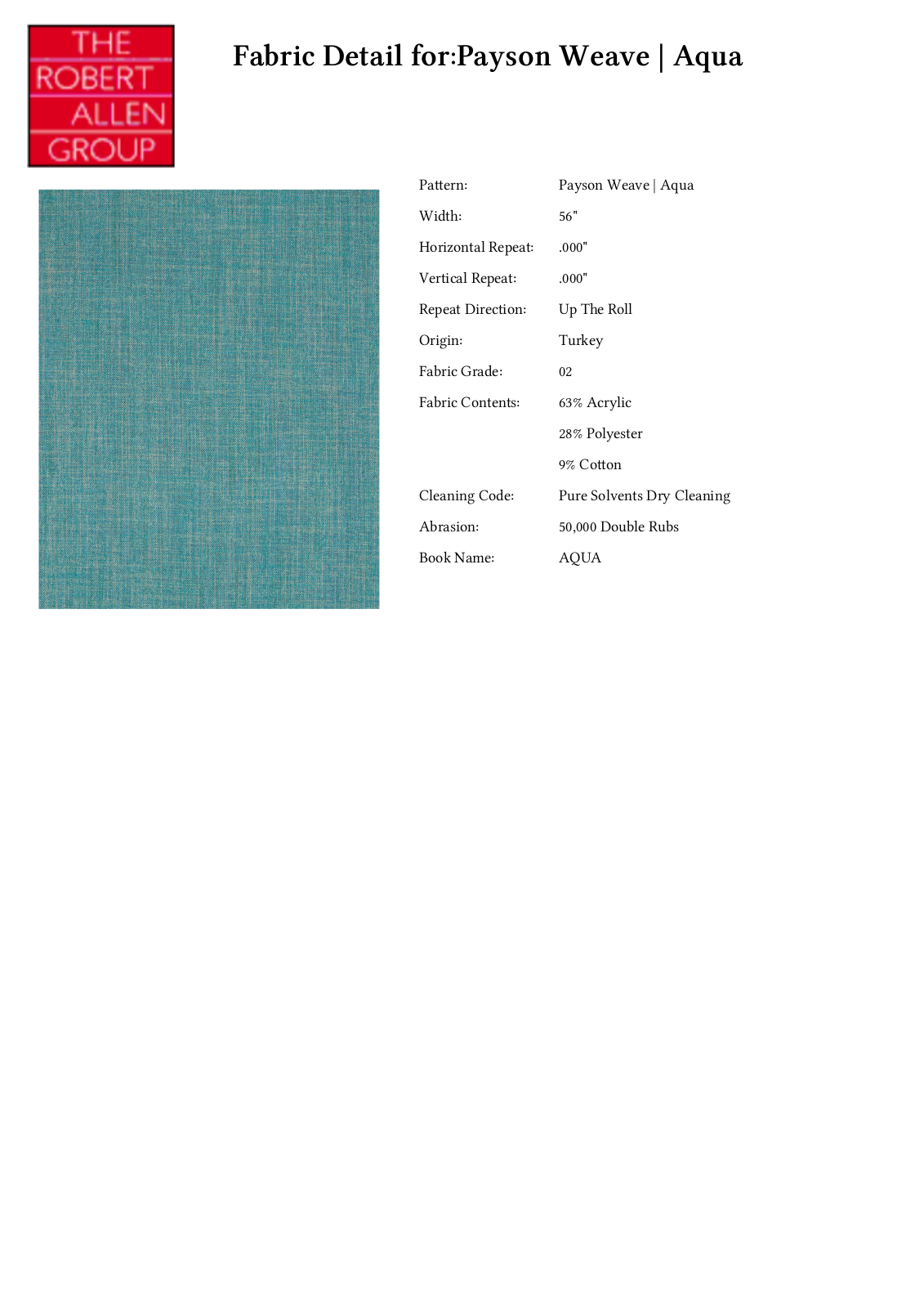 Robert Allen RALF1878 Specifications - ManualMachine.com