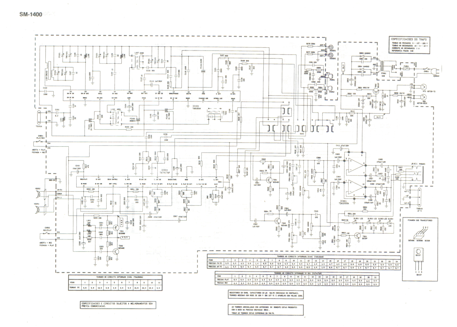 FRAHM SM-1400 Schematic