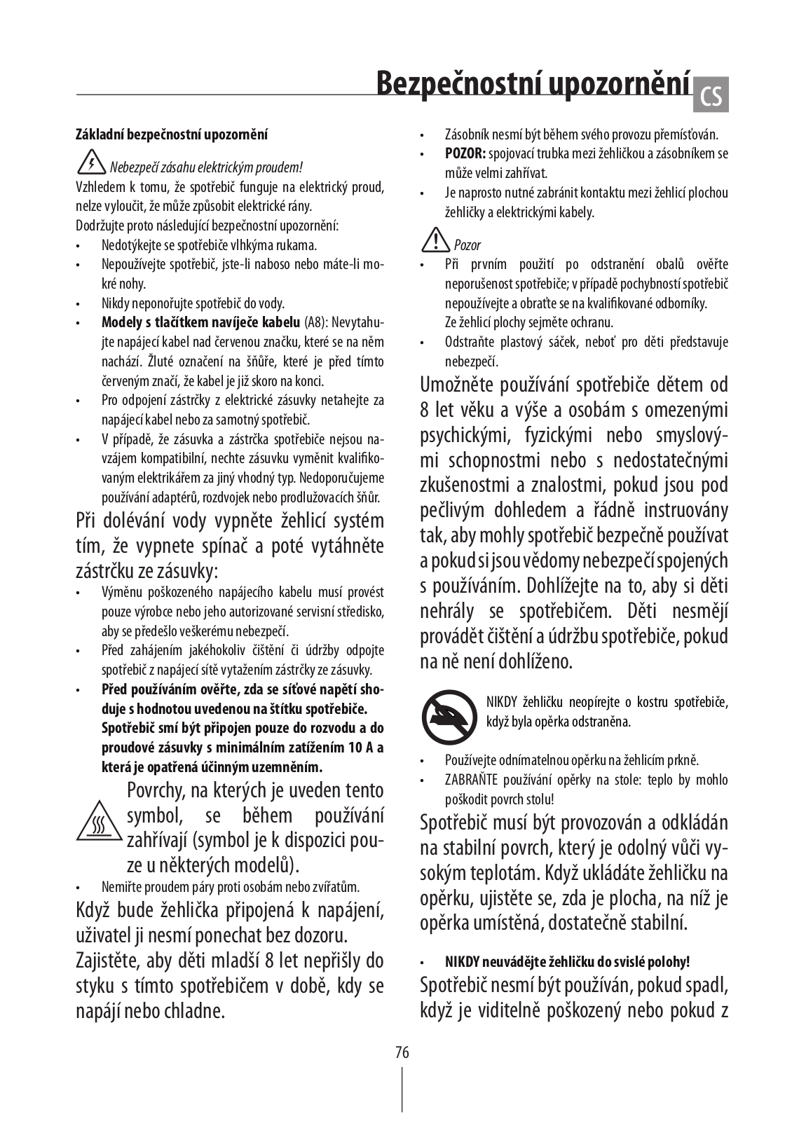 DeLonghi VVX2370 User Manual