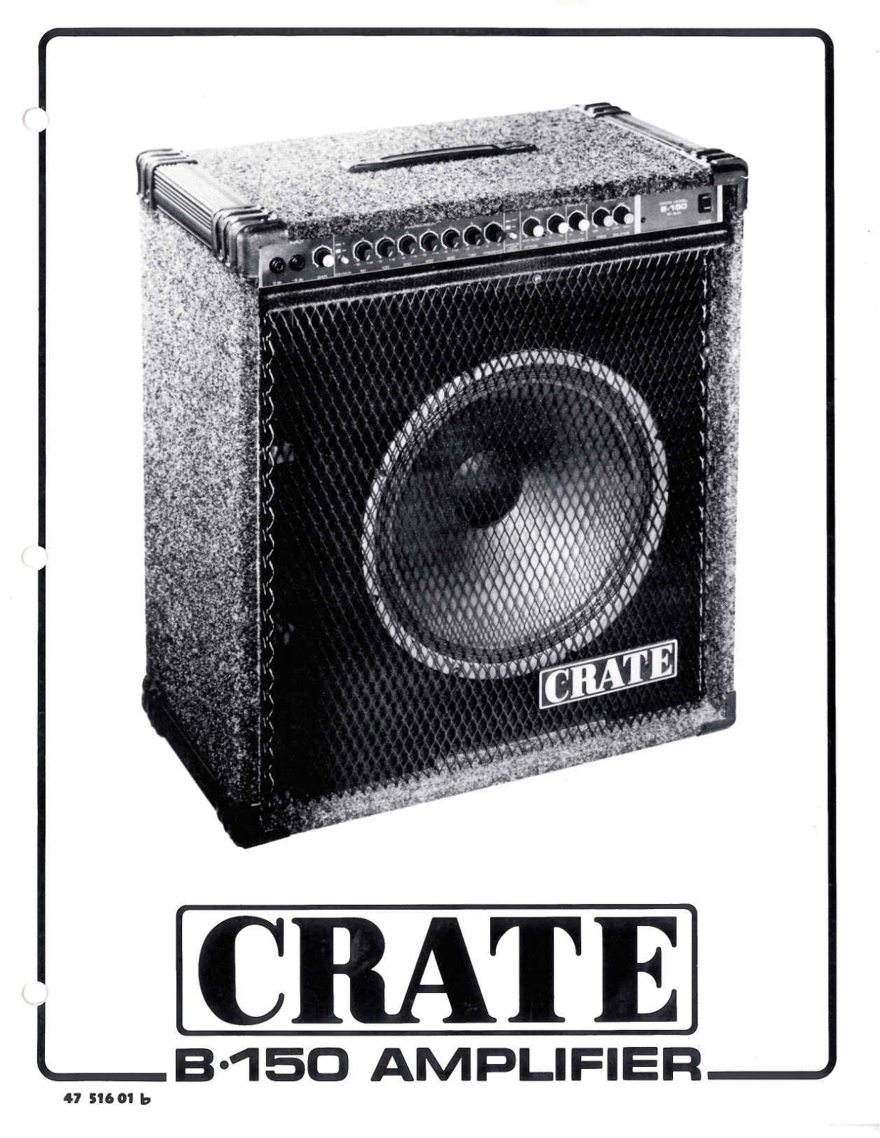 Crate Amplifiers B-150 User Manual