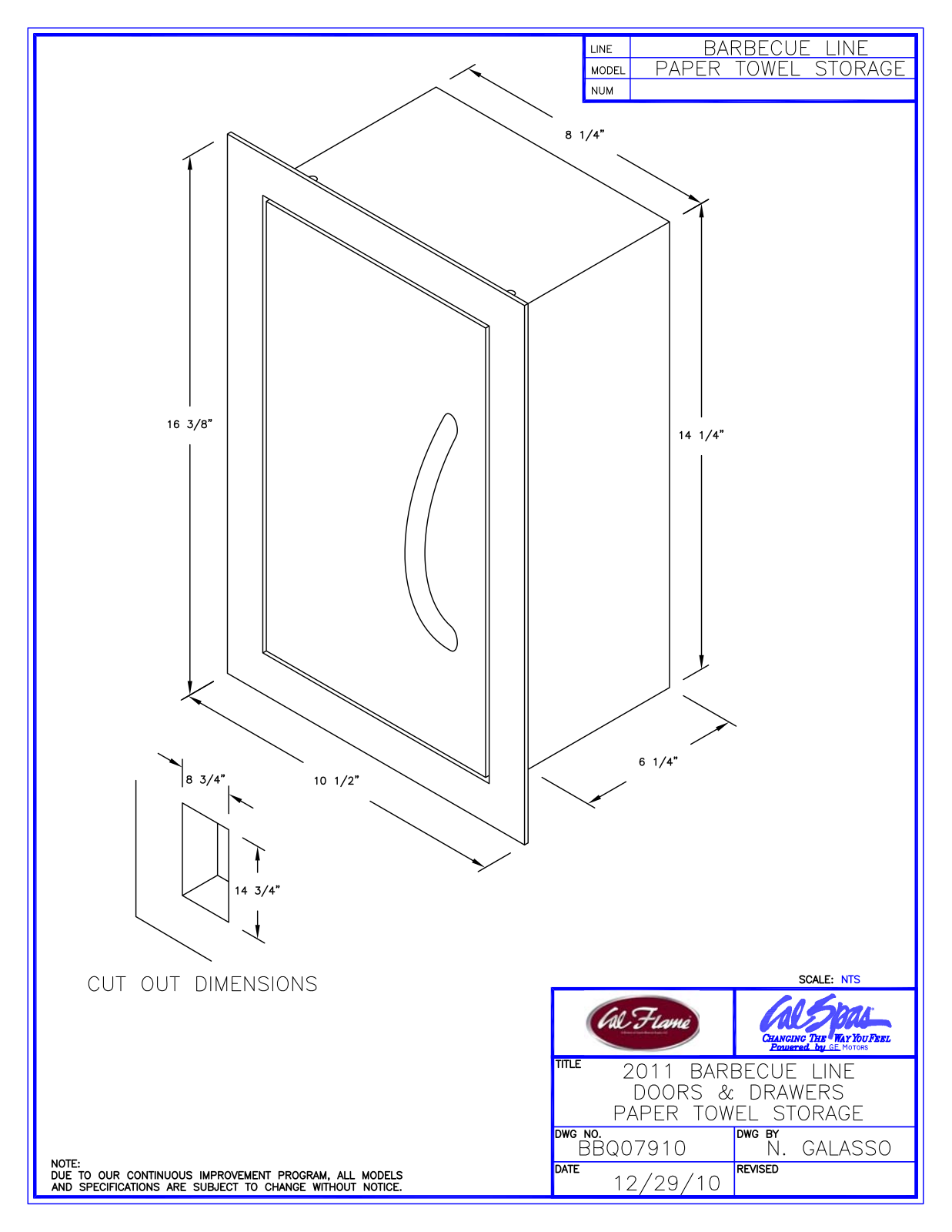 Cal Flame BBQ07910 User Manual