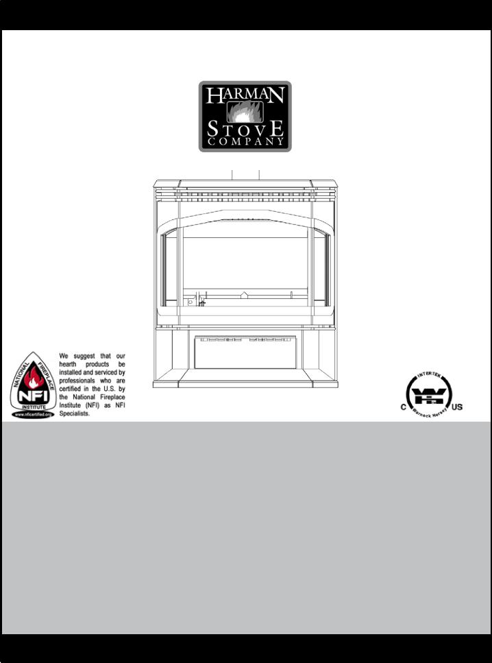Harman Stove Company 929BV User Manual