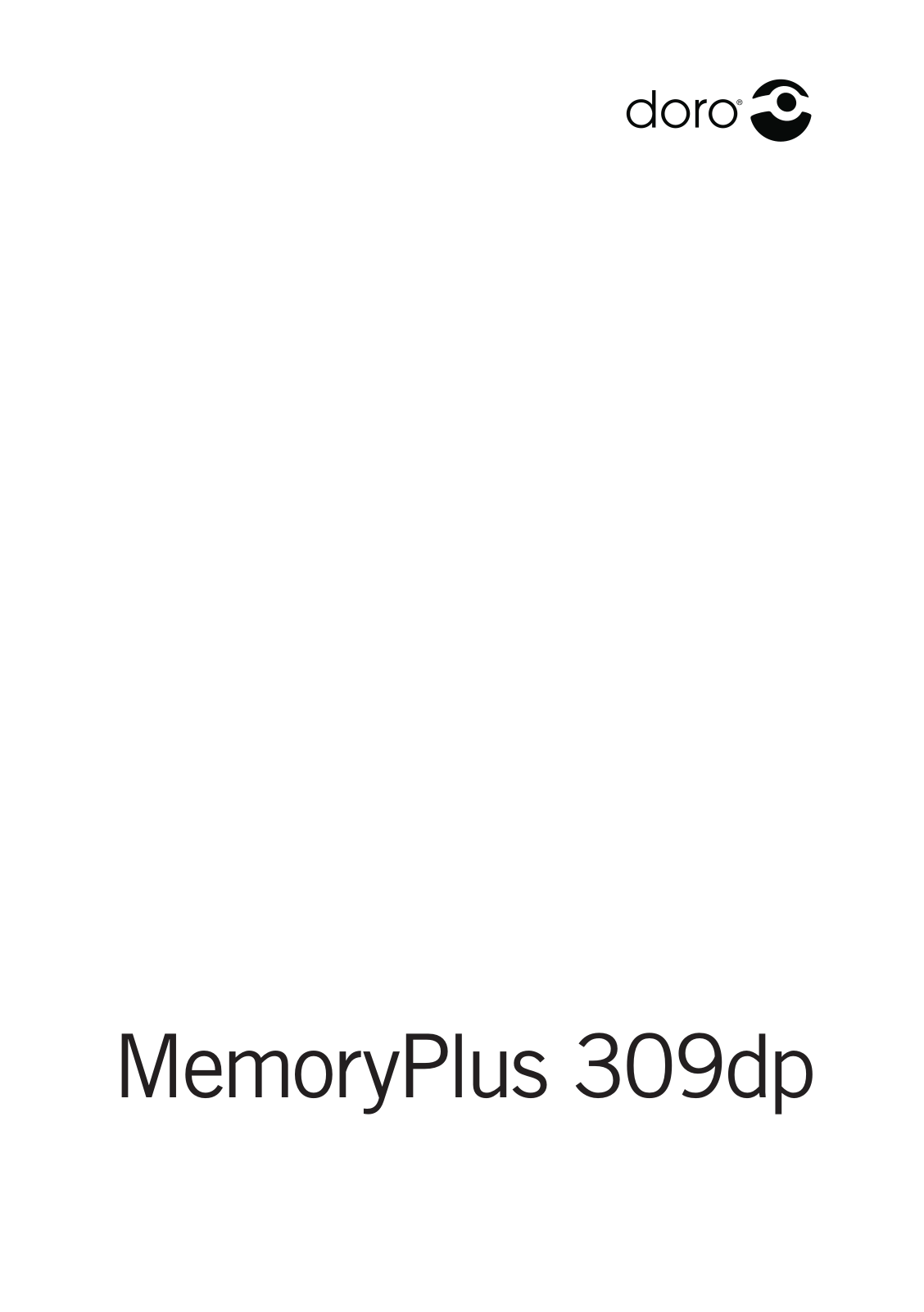 DORO MemoryPlus 309dp User Manual