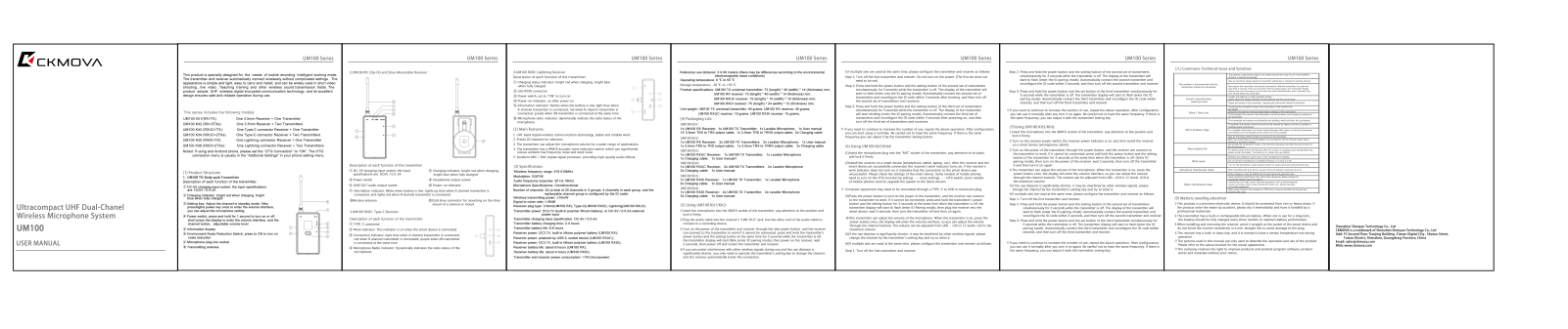 CKMOVA UM100 User Manual