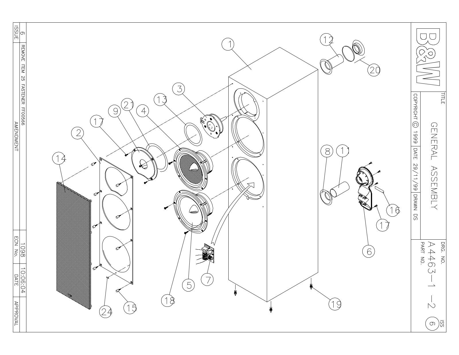 Bowers and Wilkins CM-4 Service manual