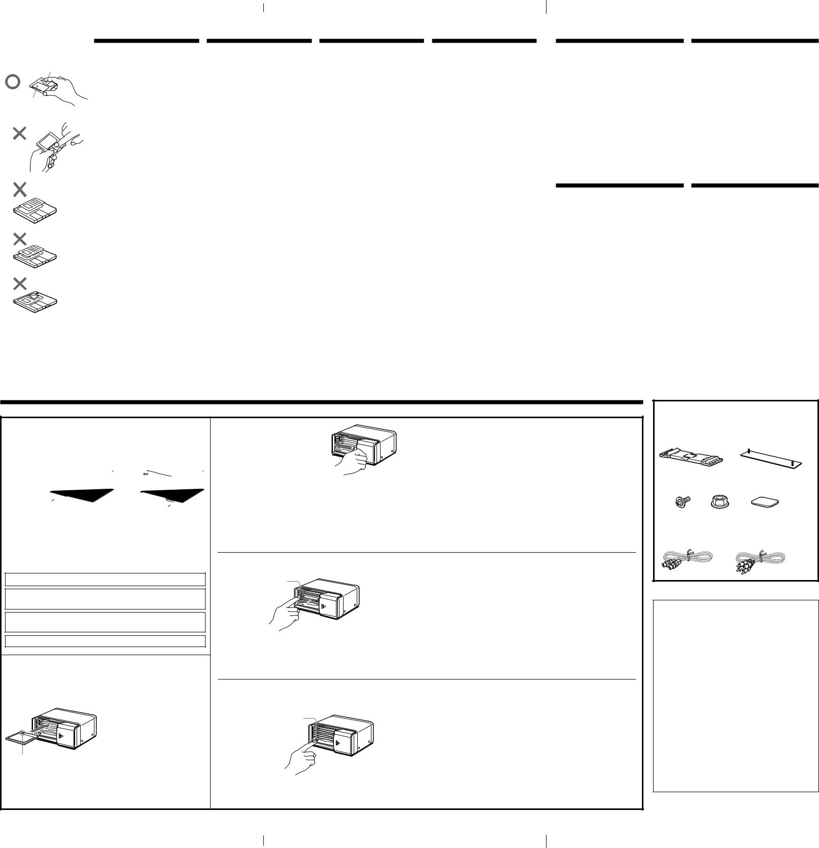 Sony MDX-61 Operating Manual