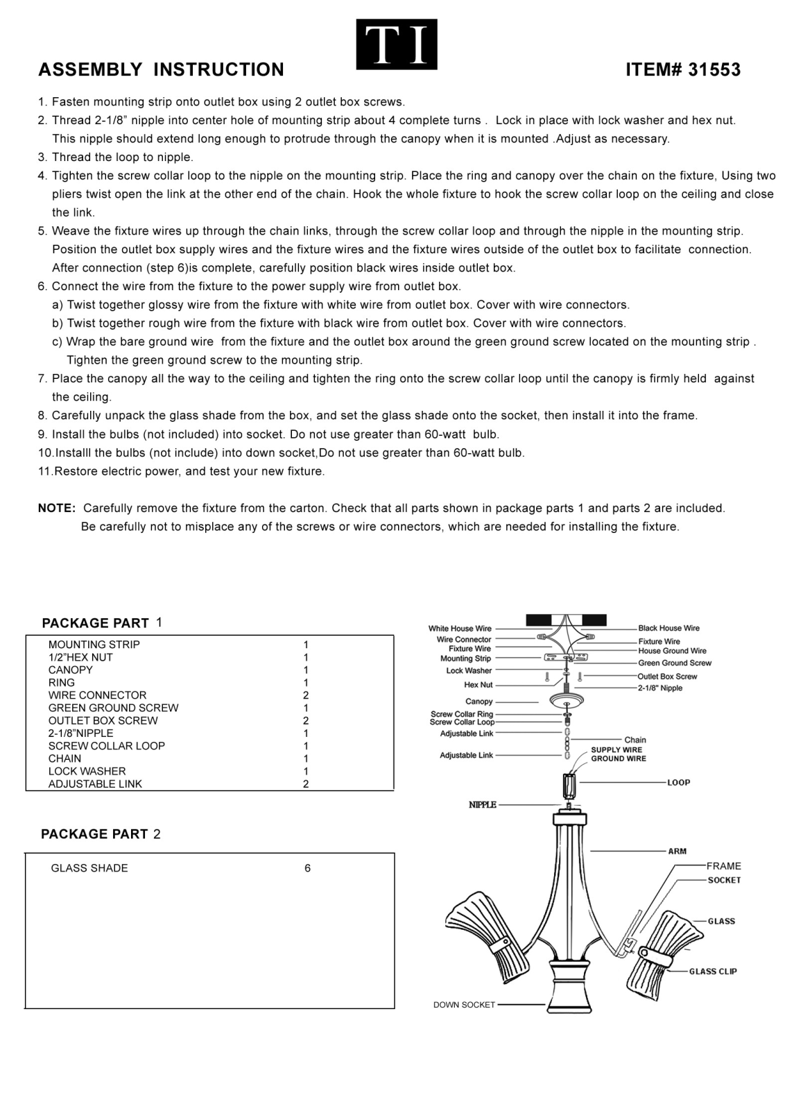 Triarch 31553 User Manual