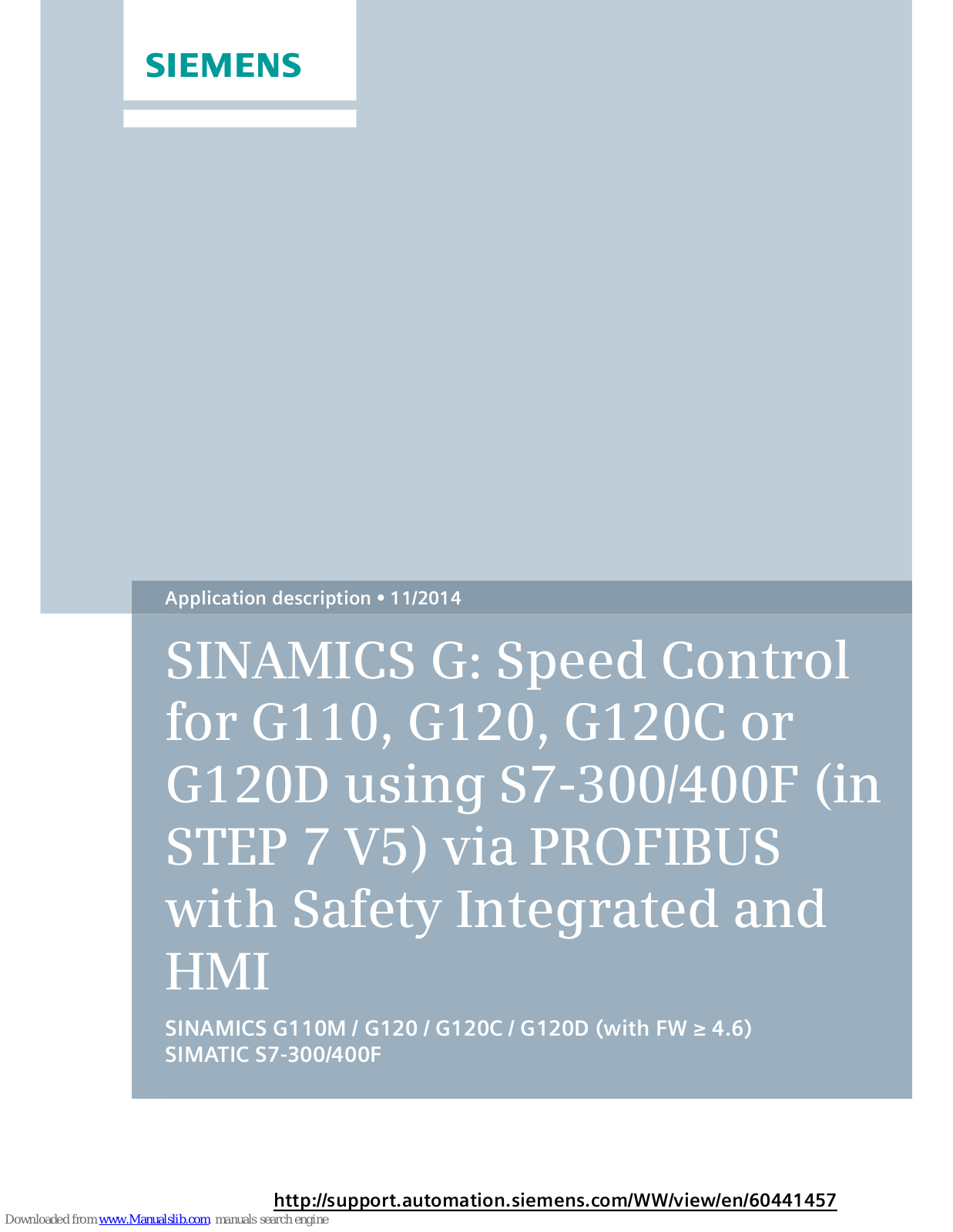 Siemens SINAMICS G120,SINAMICS G110,SINAMICS G120D,SINAMICS G120C User Manual