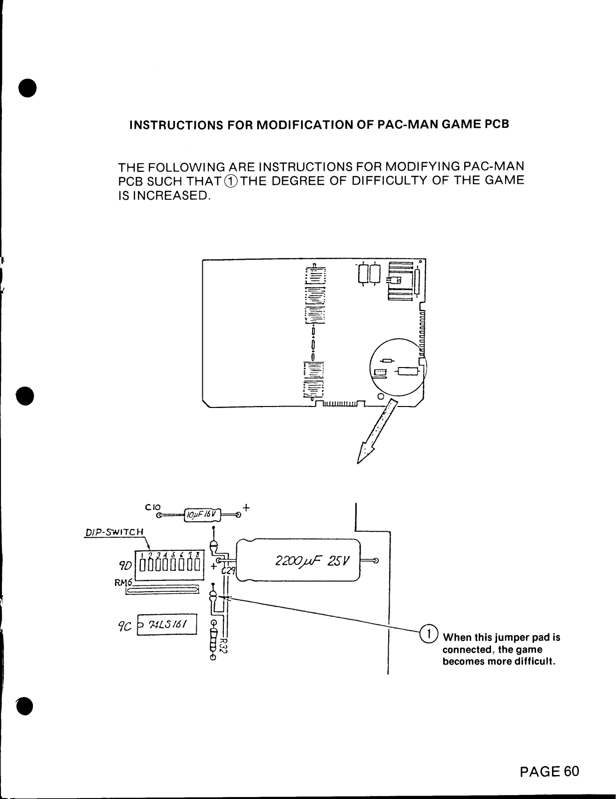 Midway Pac-Man Instruction Manual