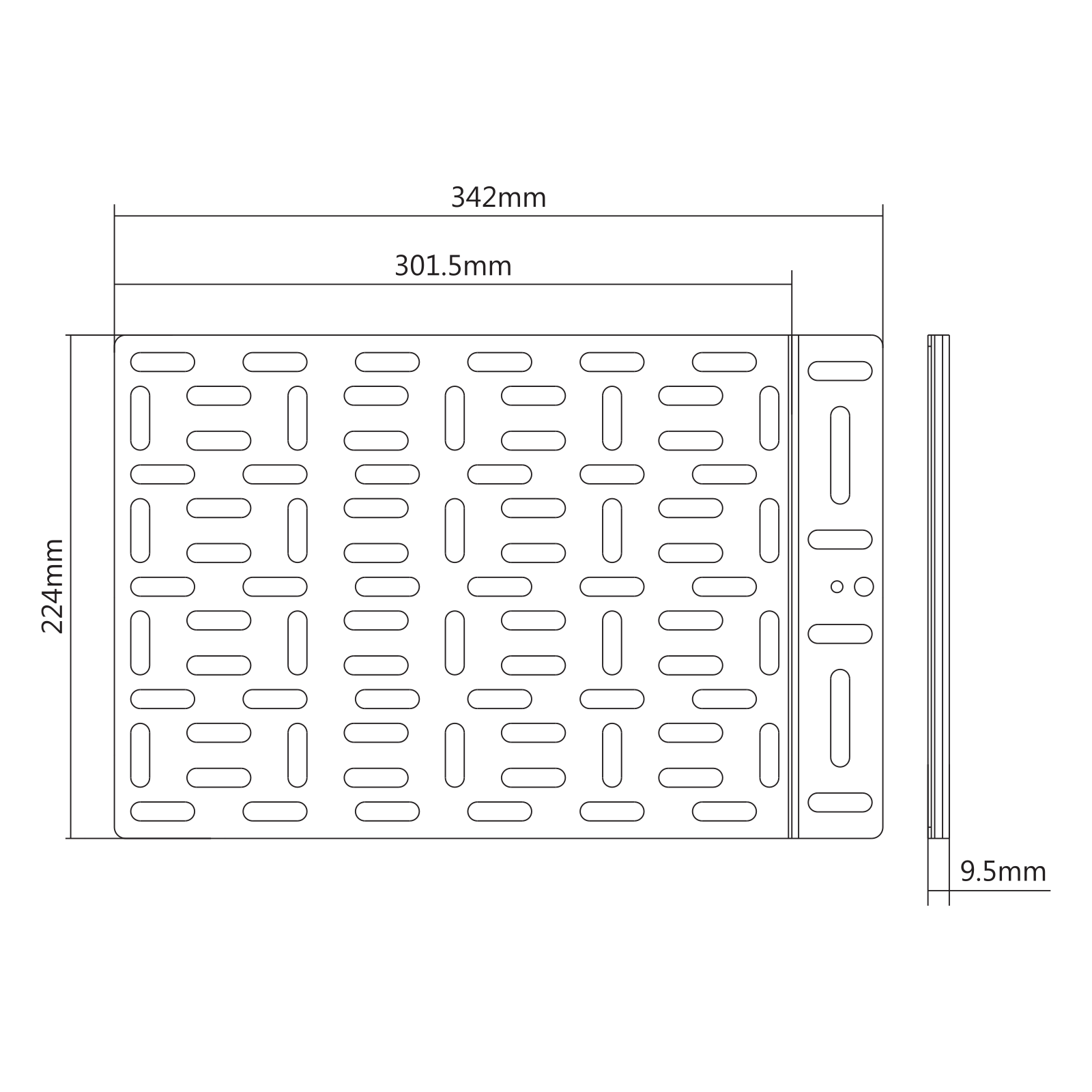 Manhattan ICA-PLBMEDIA-02 Technical Drawing - ManualMachine.com