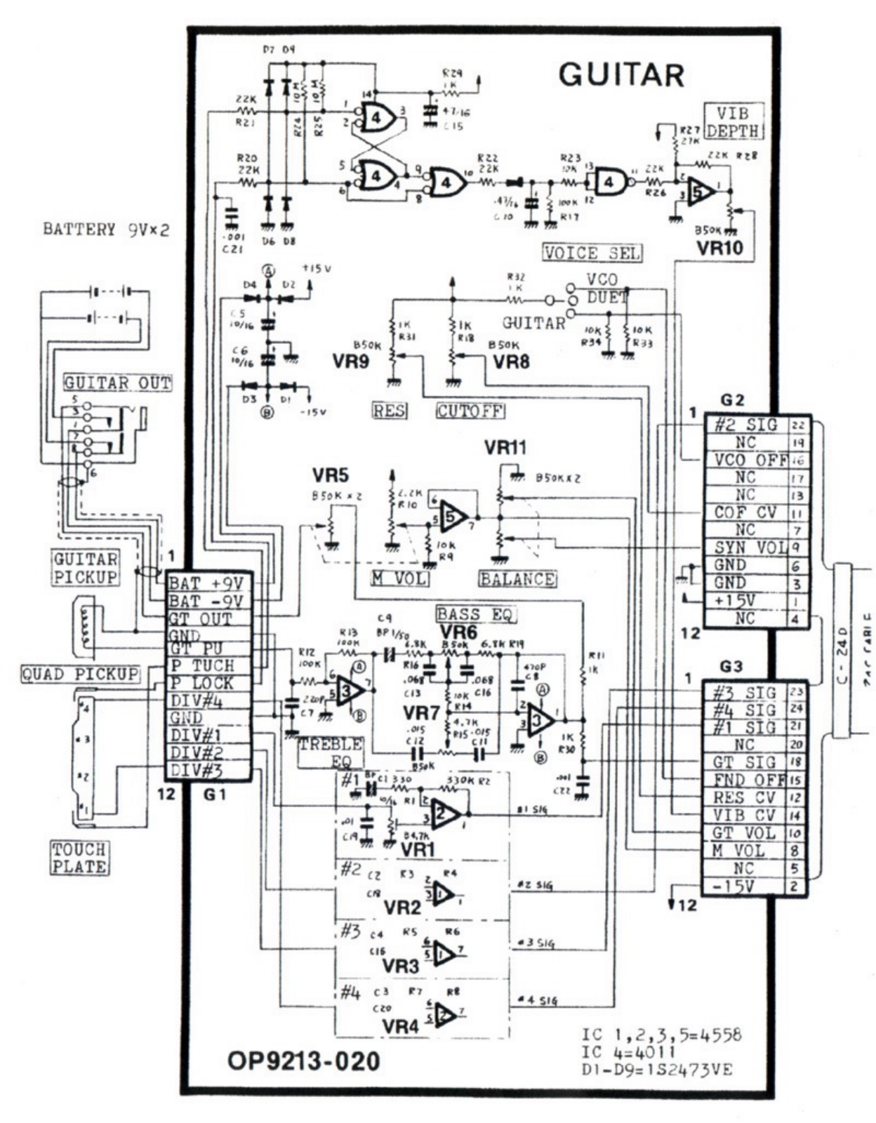 Roland g 88 schematic