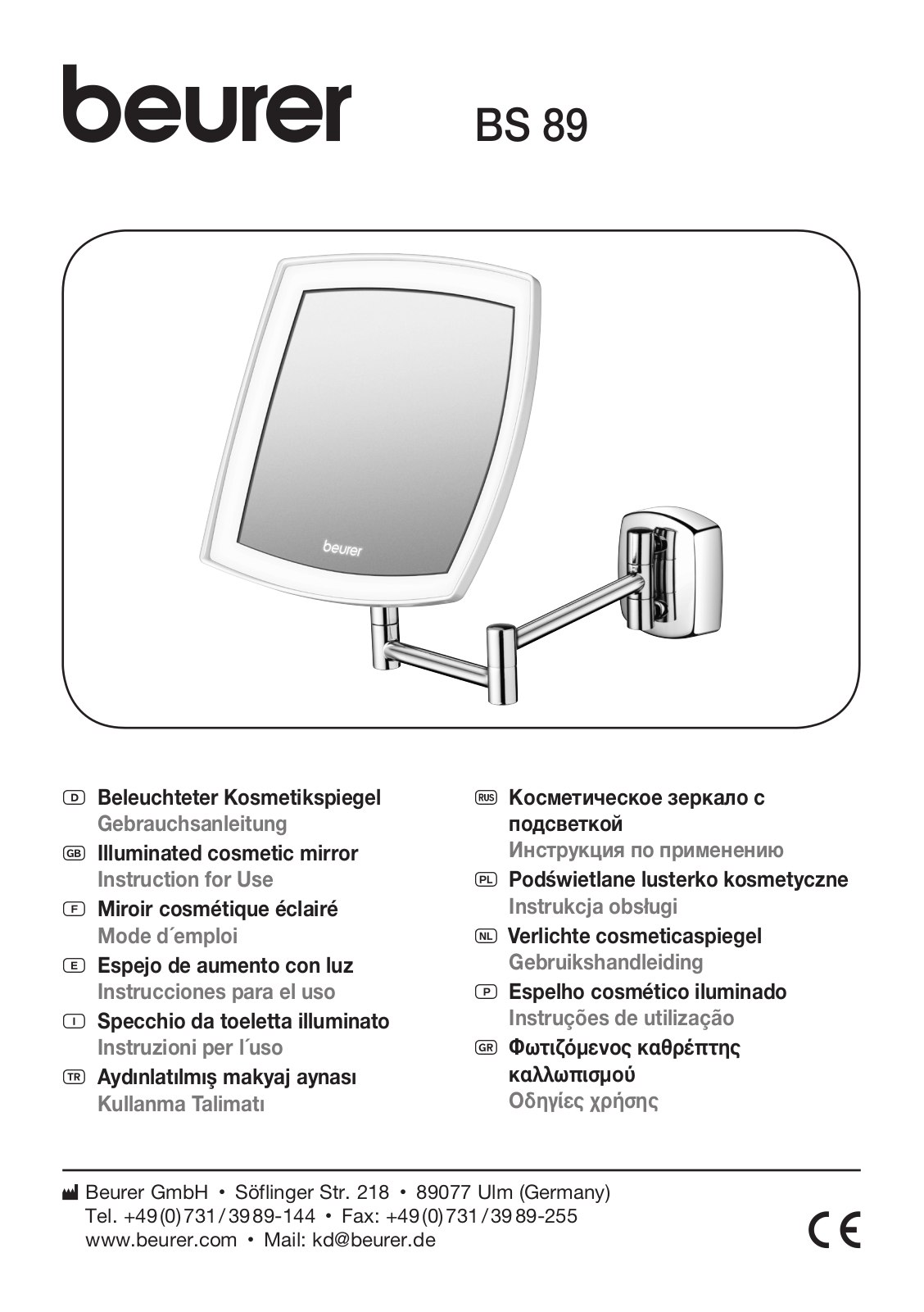 Beurer BS 89 User Manual