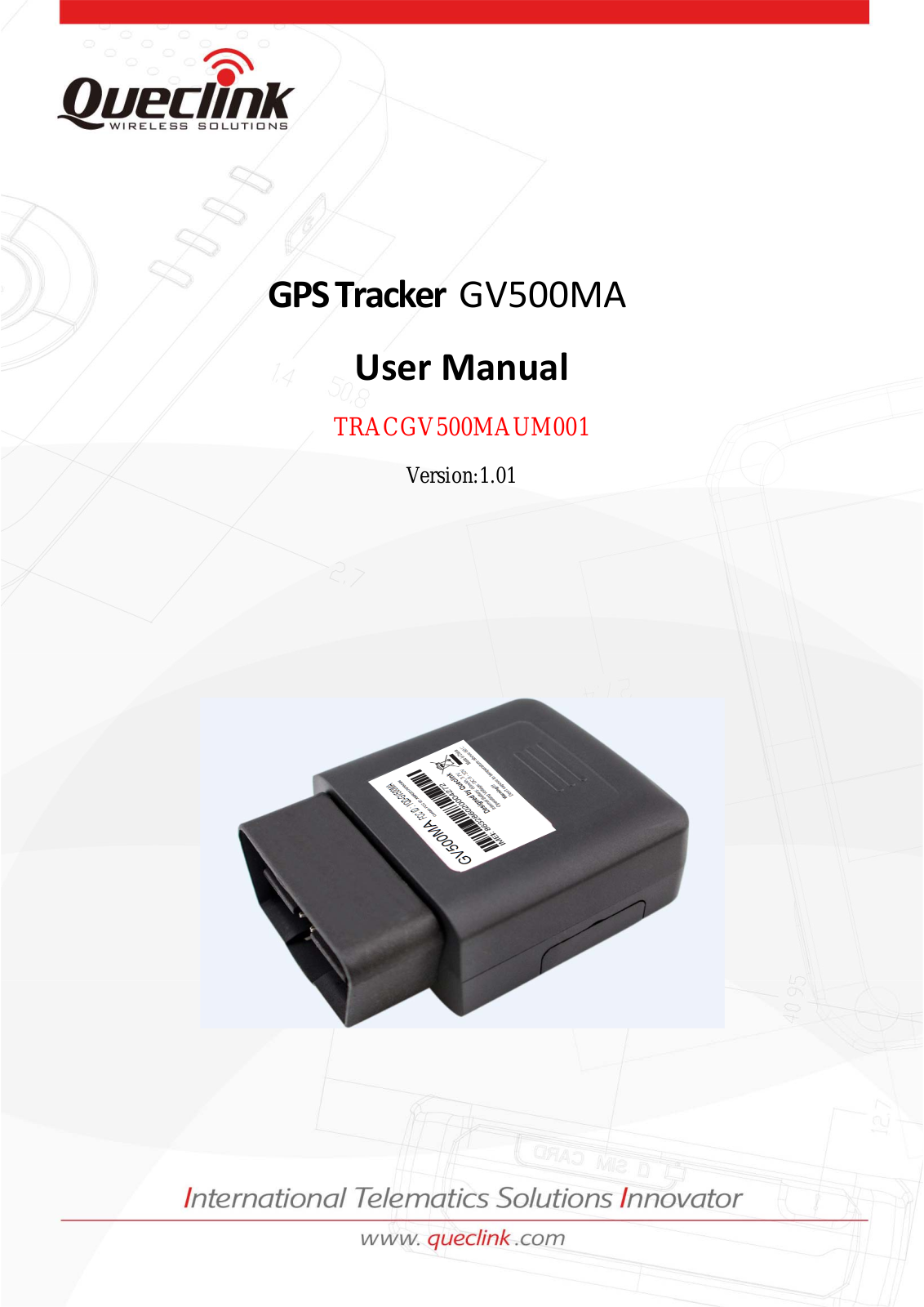 Queclink Wireless Solutions GV500MA User Manual