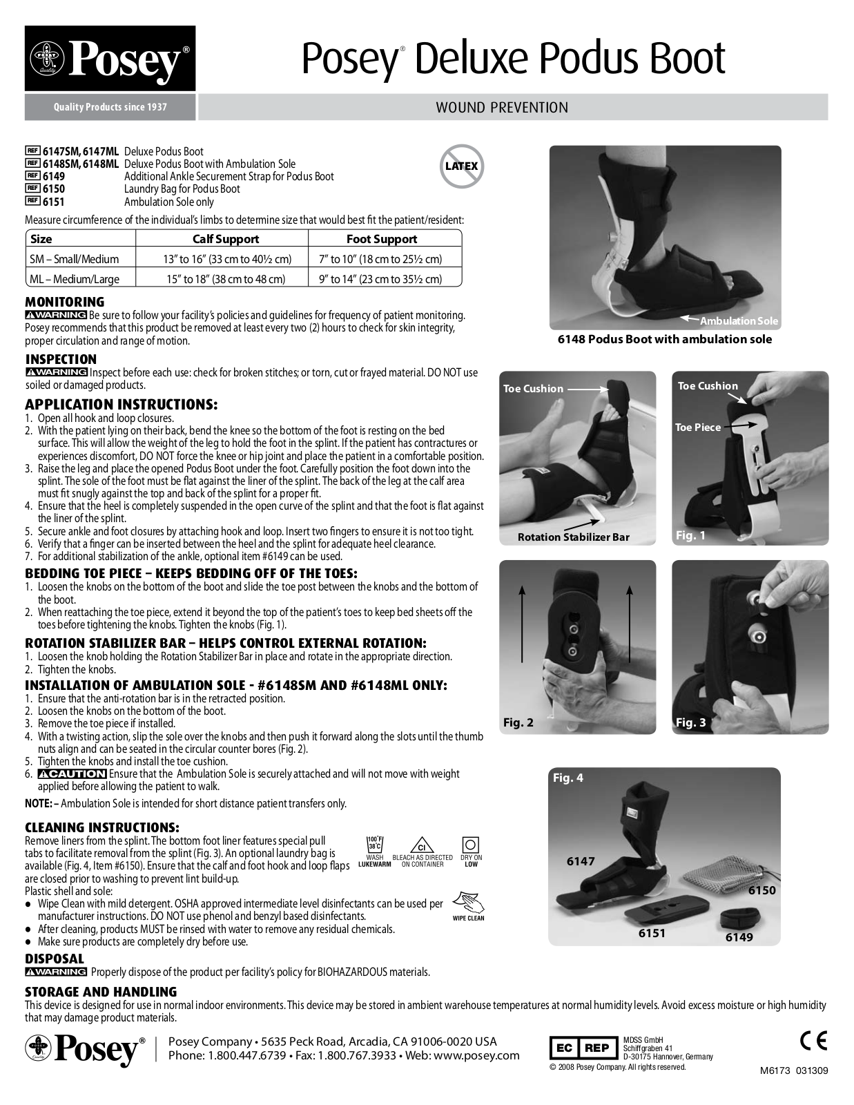 Posey Deluxe Podus Boot User Manual