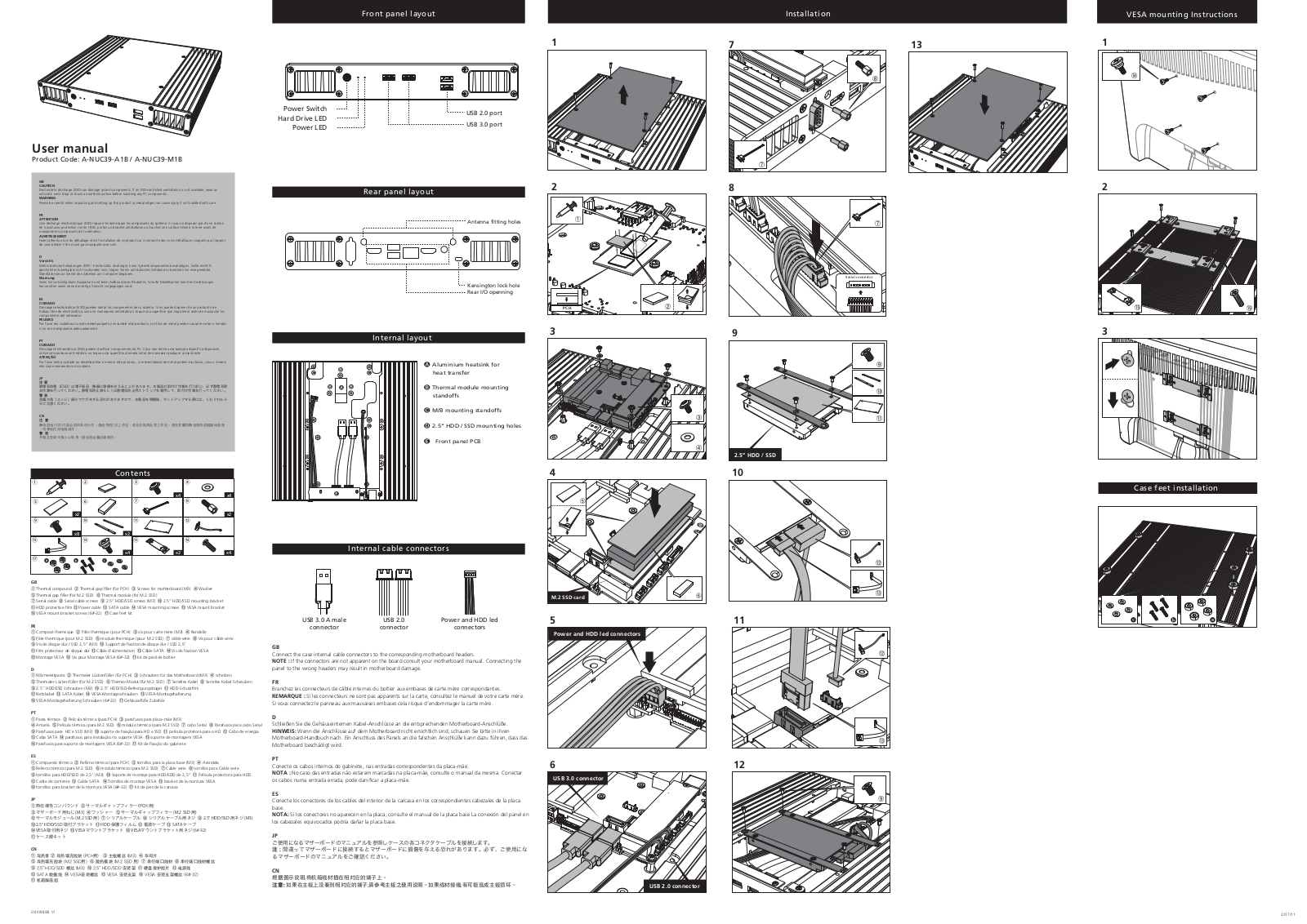 Akasa A-NUC39-M1B Service Manual