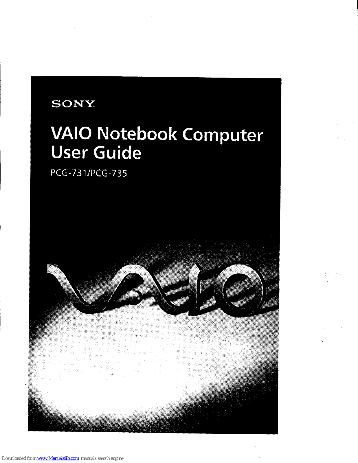 Sony VAIO PCG-731, VAIO PCG-735 User Manual